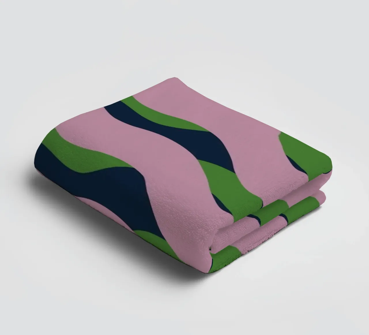 Waves pattern 13 towel by Little Dean