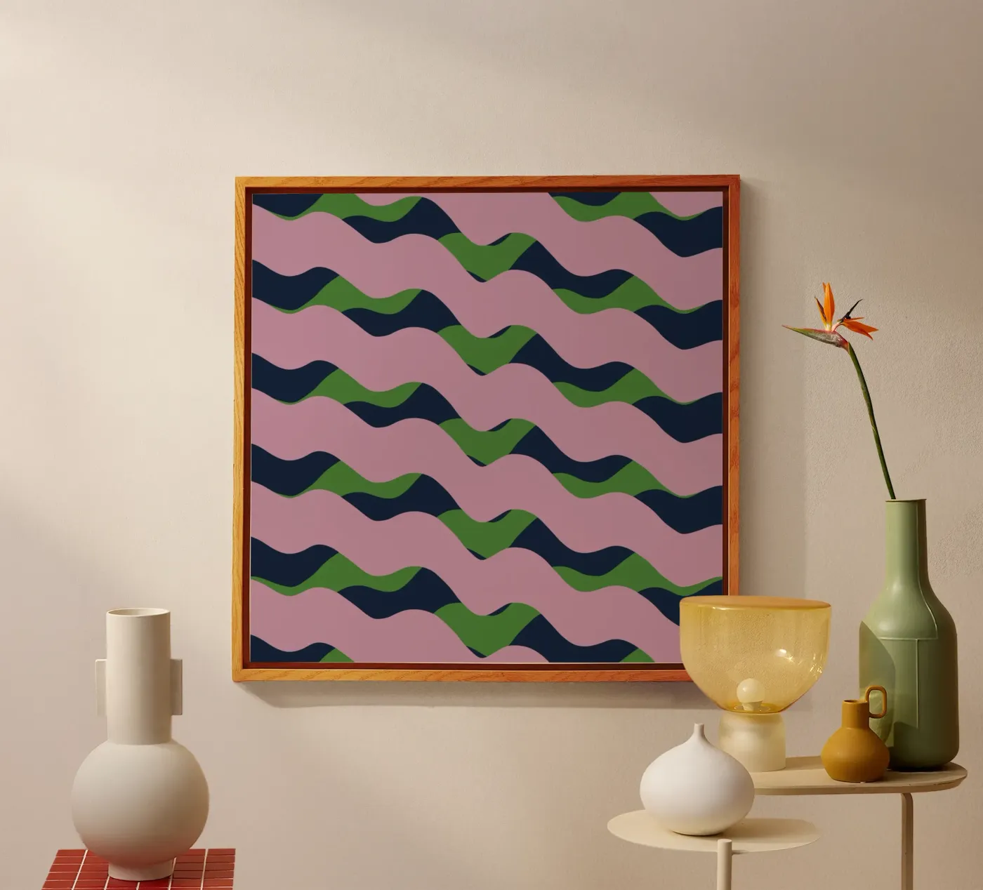 Waves pattern 13 plexiglass da Little Dean