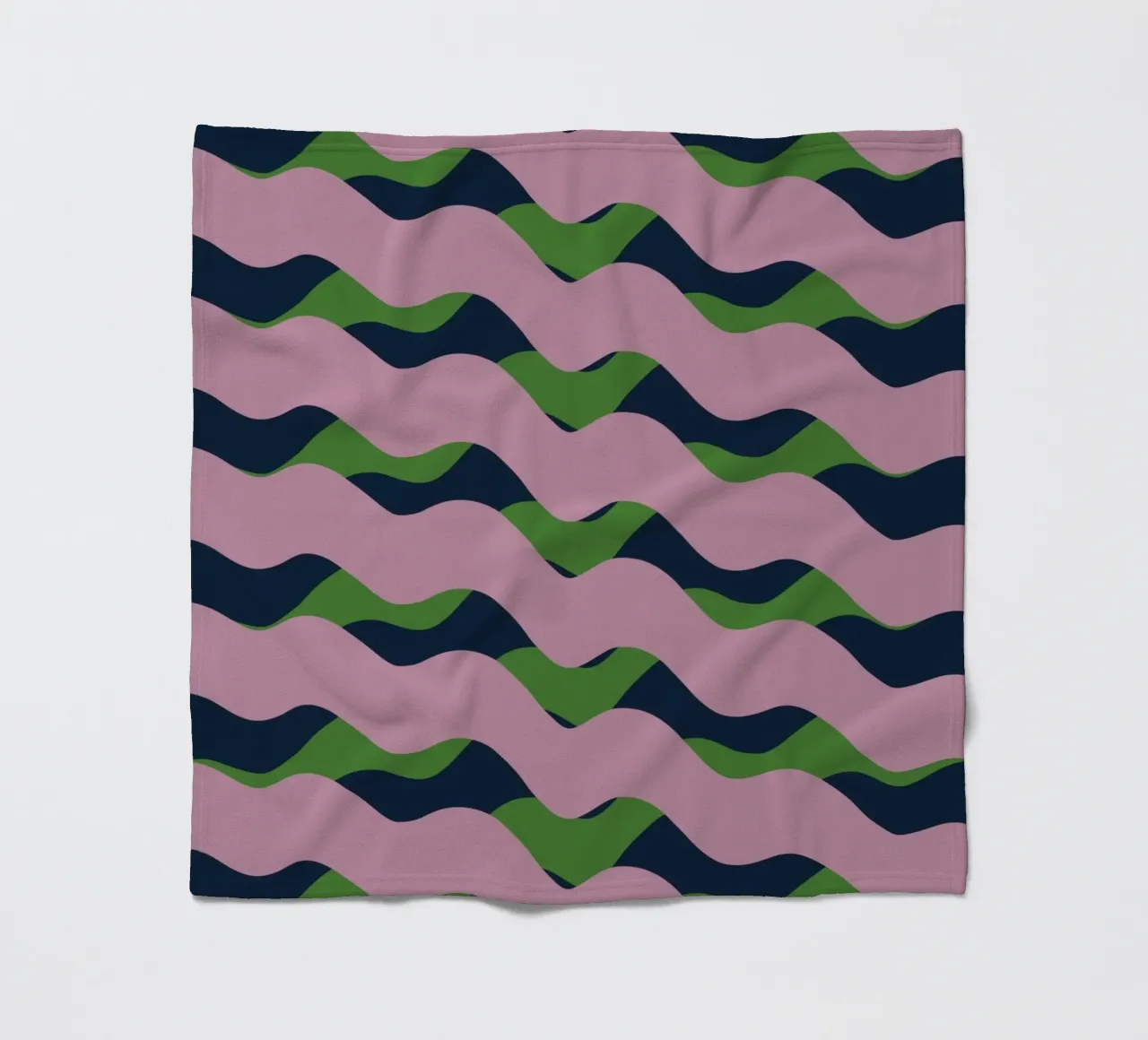 Waves pattern 13 fleece blanket by Little Dean