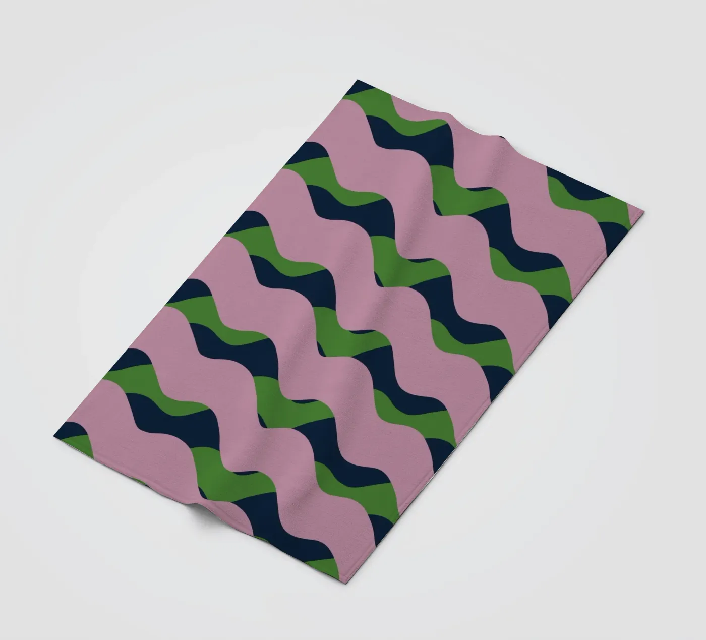 Waves pattern 13 Fleecedecke von Little Dean