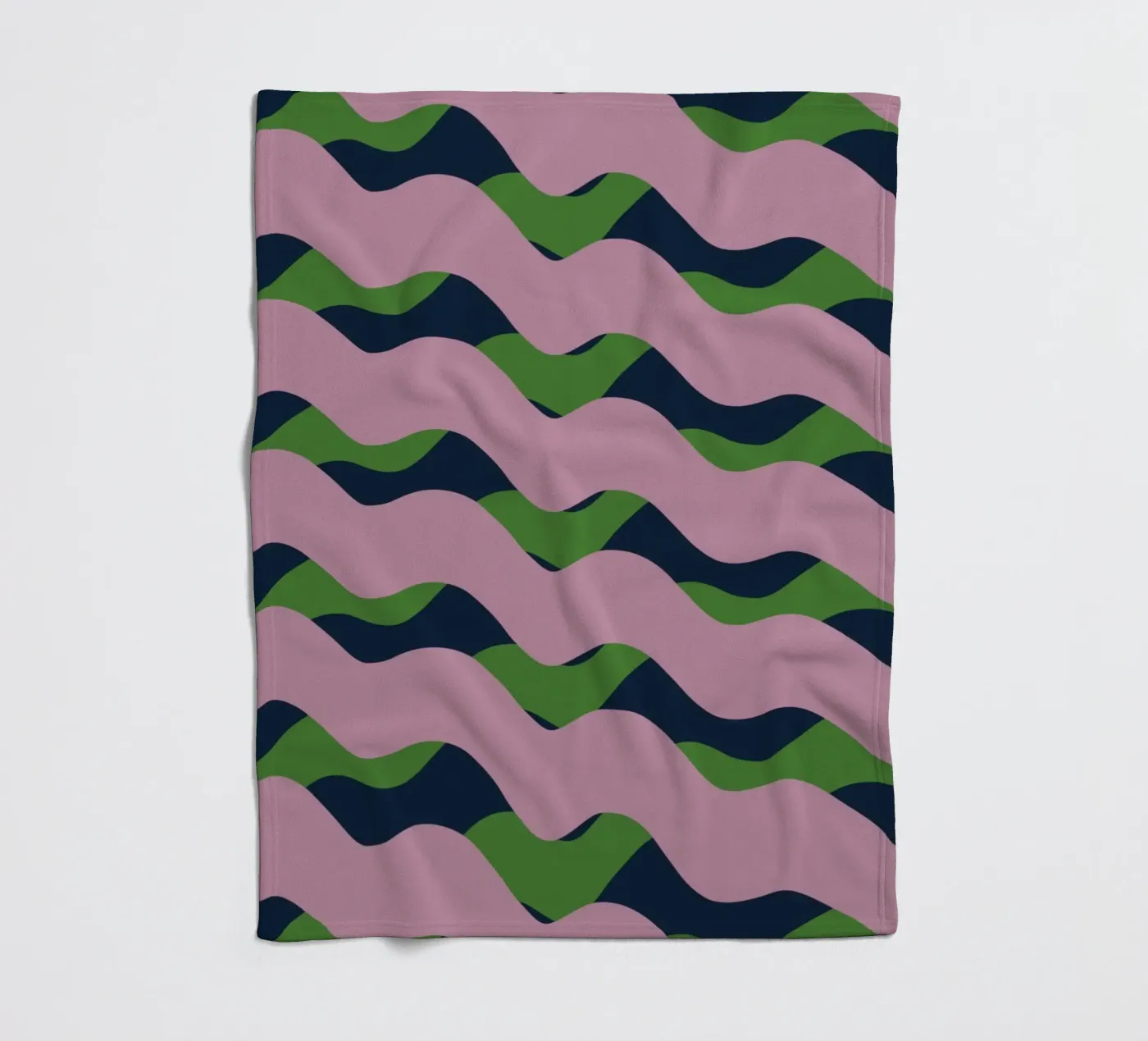 Waves pattern 13 Fleecedecke von Little Dean