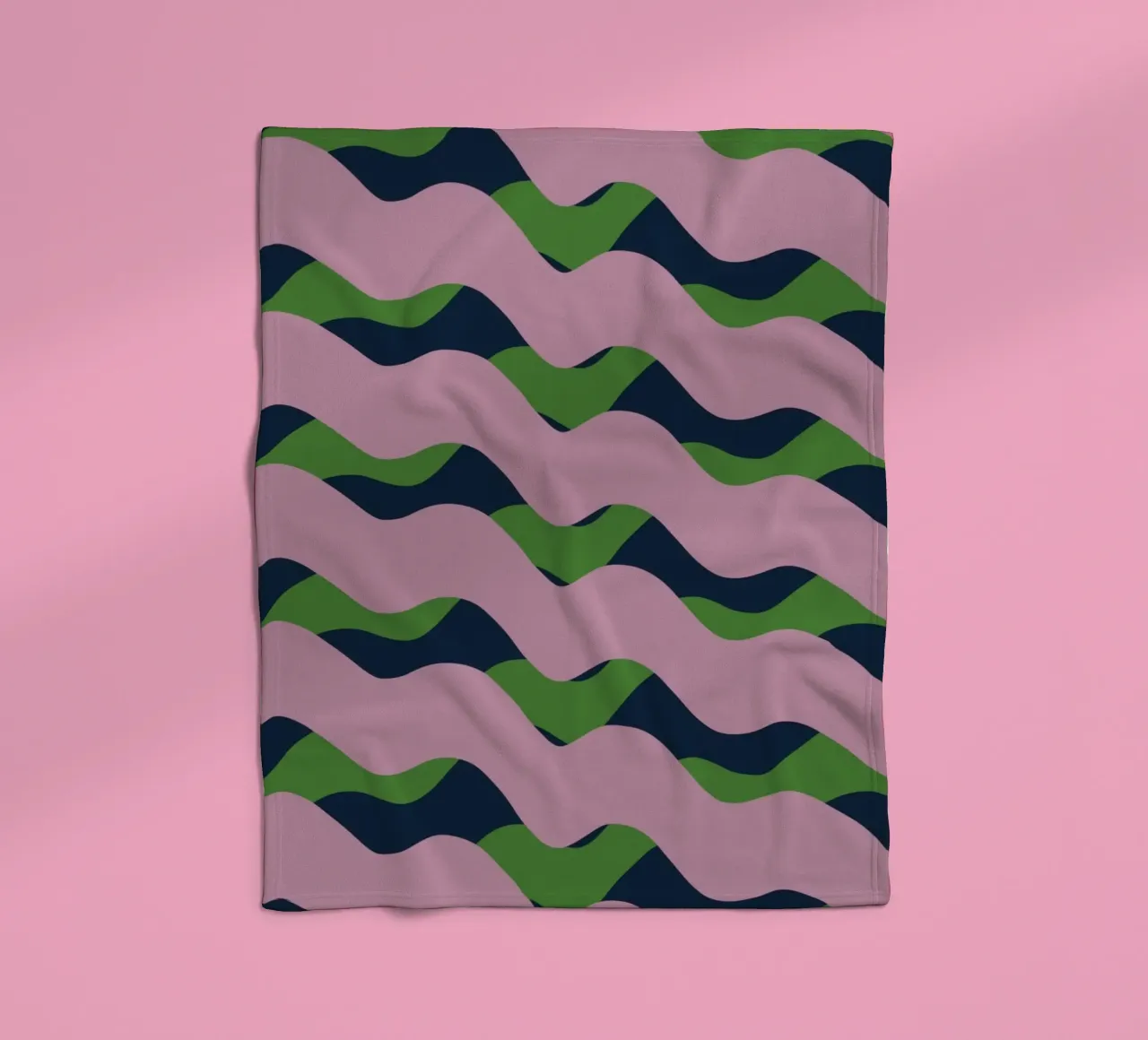 Waves pattern 13 fleece blanket by Little Dean