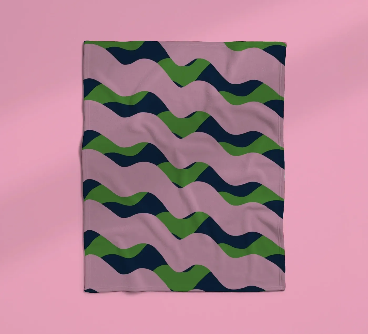 Waves pattern 13 Fleecedecke von Little Dean