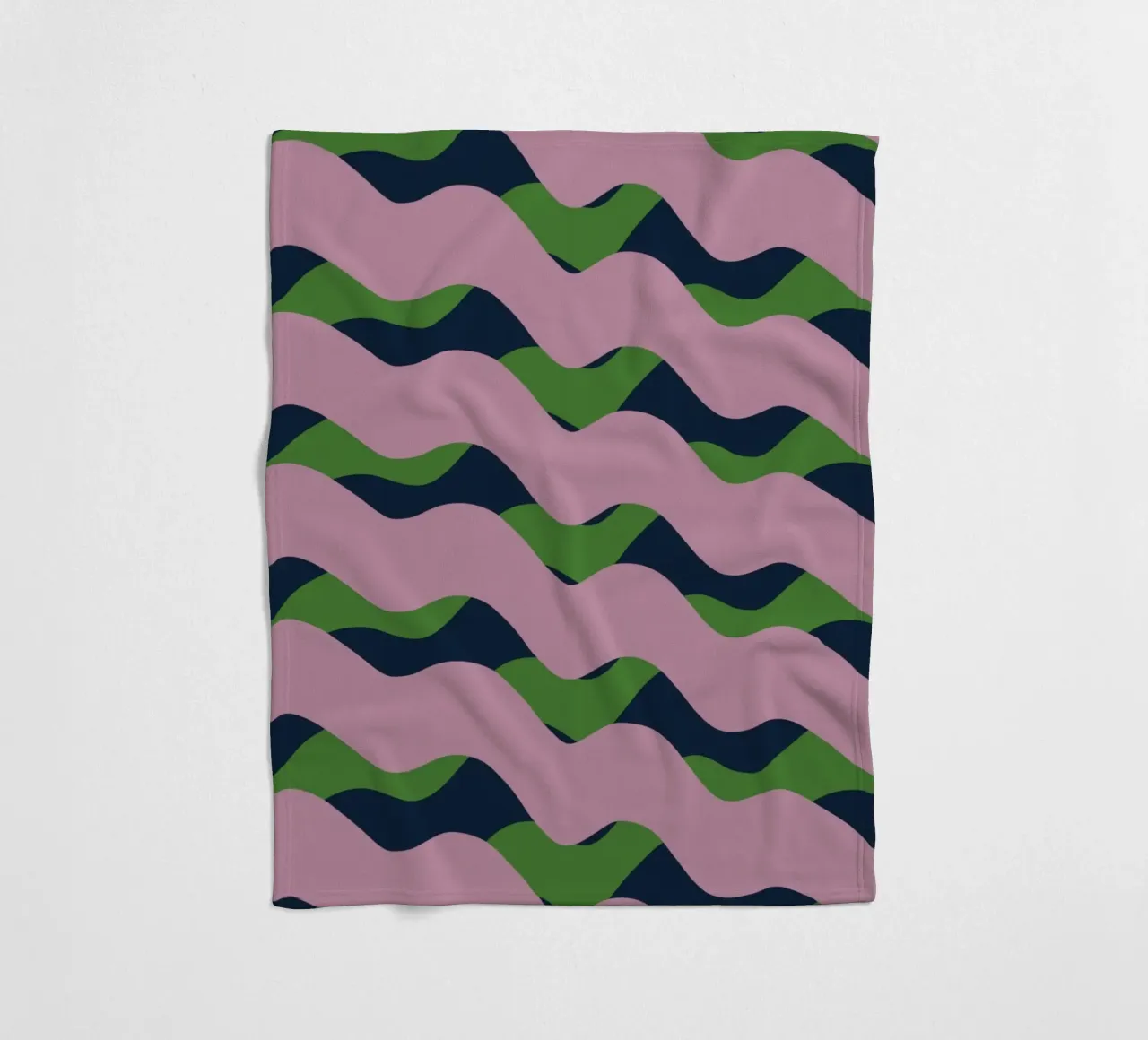 Waves pattern 13 fleece blanket by Little Dean