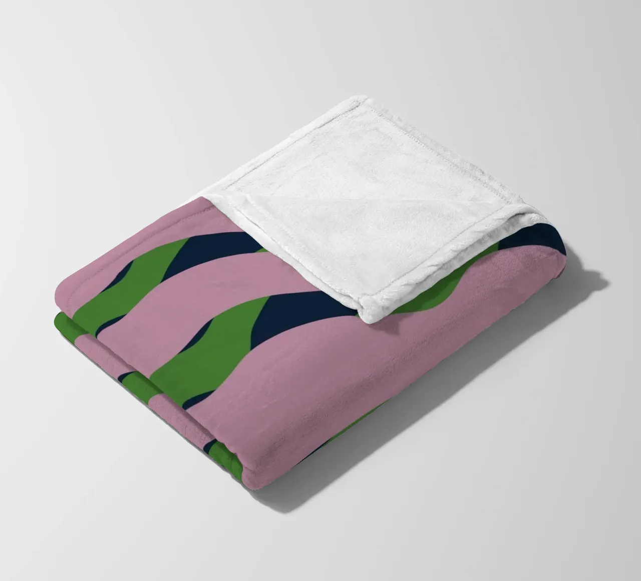 Waves pattern 13 fleece blanket by Little Dean