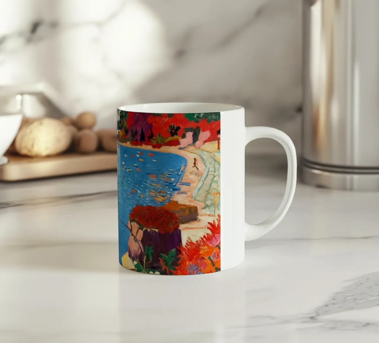 Côte d’Azur Memory tazza in ceramica da Studio Sori