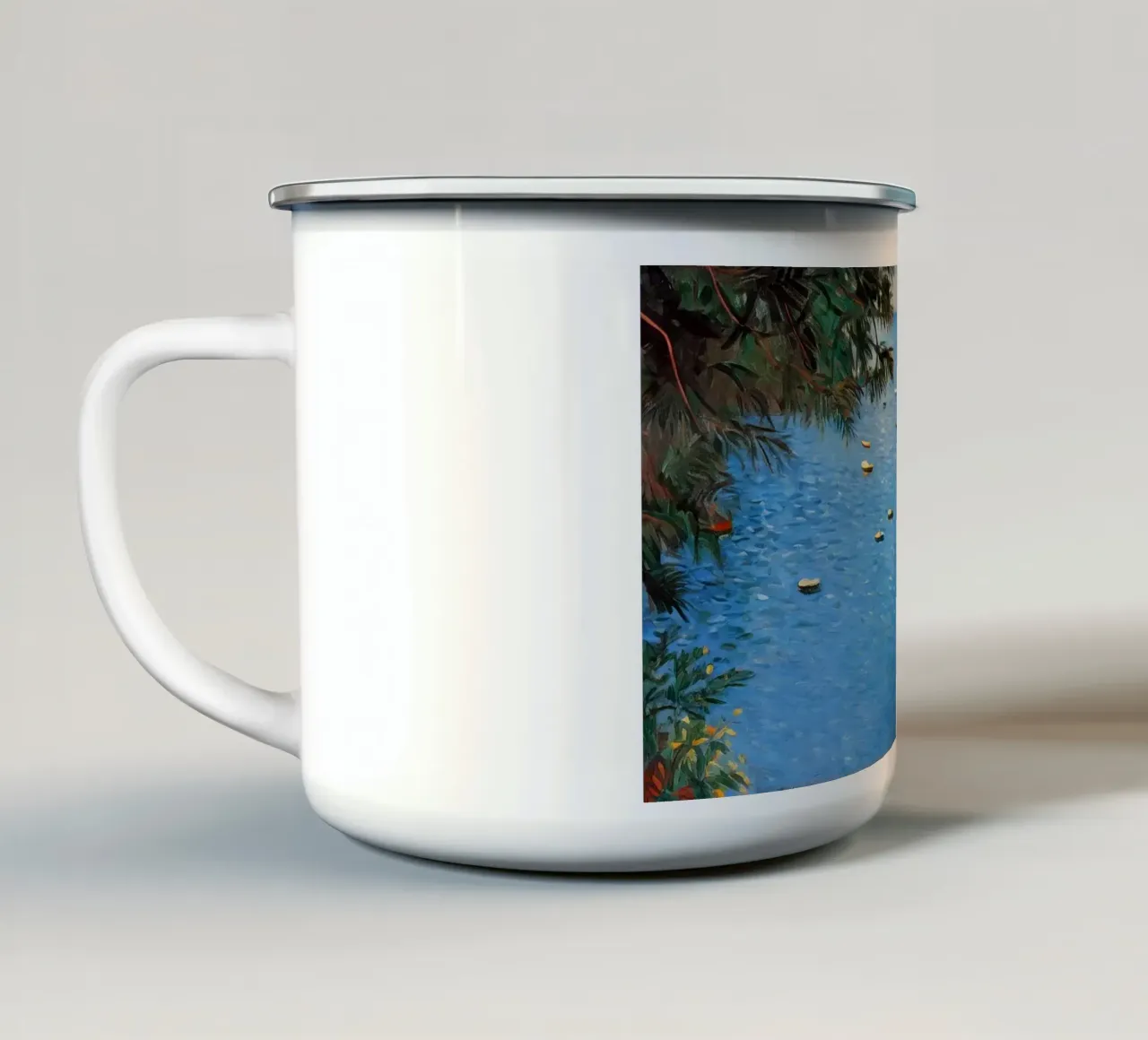 Côte d’Azur Memory tazza in smalto da Studio Sori