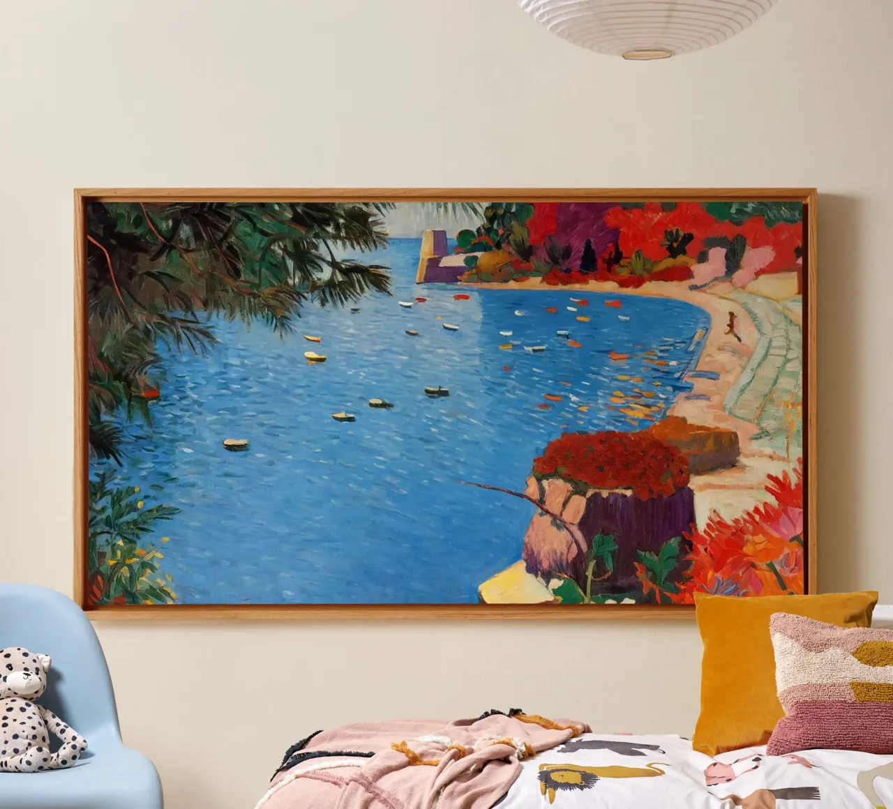 Côte d’Azur Memory tela con Cornice a cassetta da Studio Sori