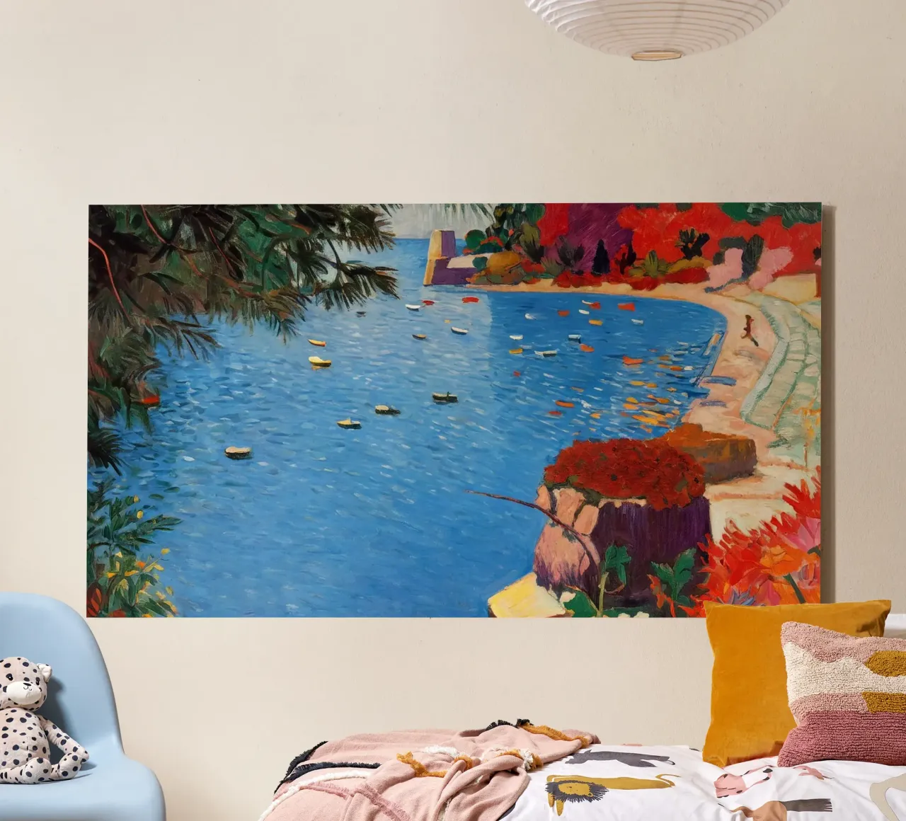 Côte d’Azur Memory tela con Cornice a cassetta da Studio Sori
