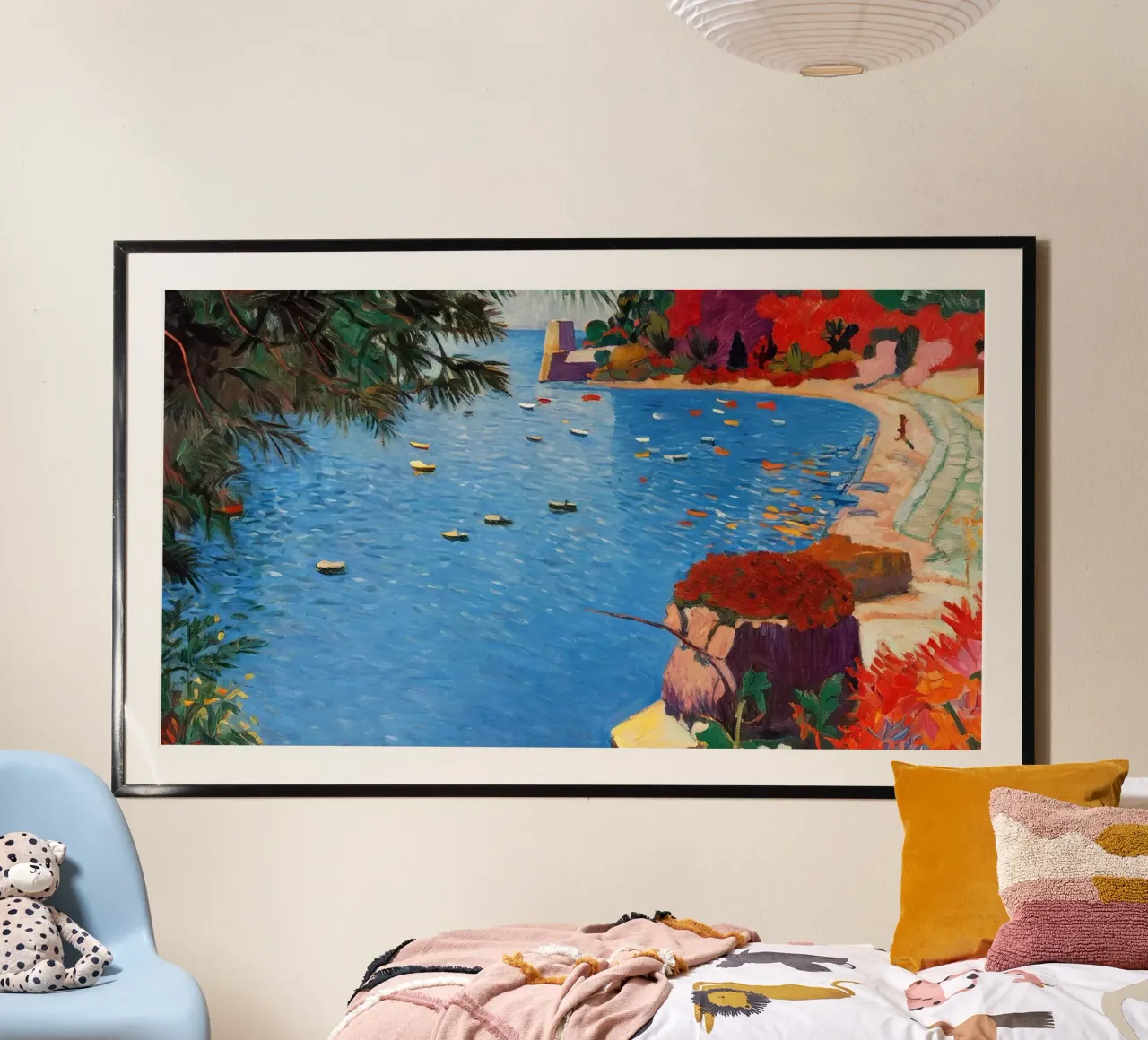 Côte d’Azur Memory poster con telaio in plastica da Studio Sori