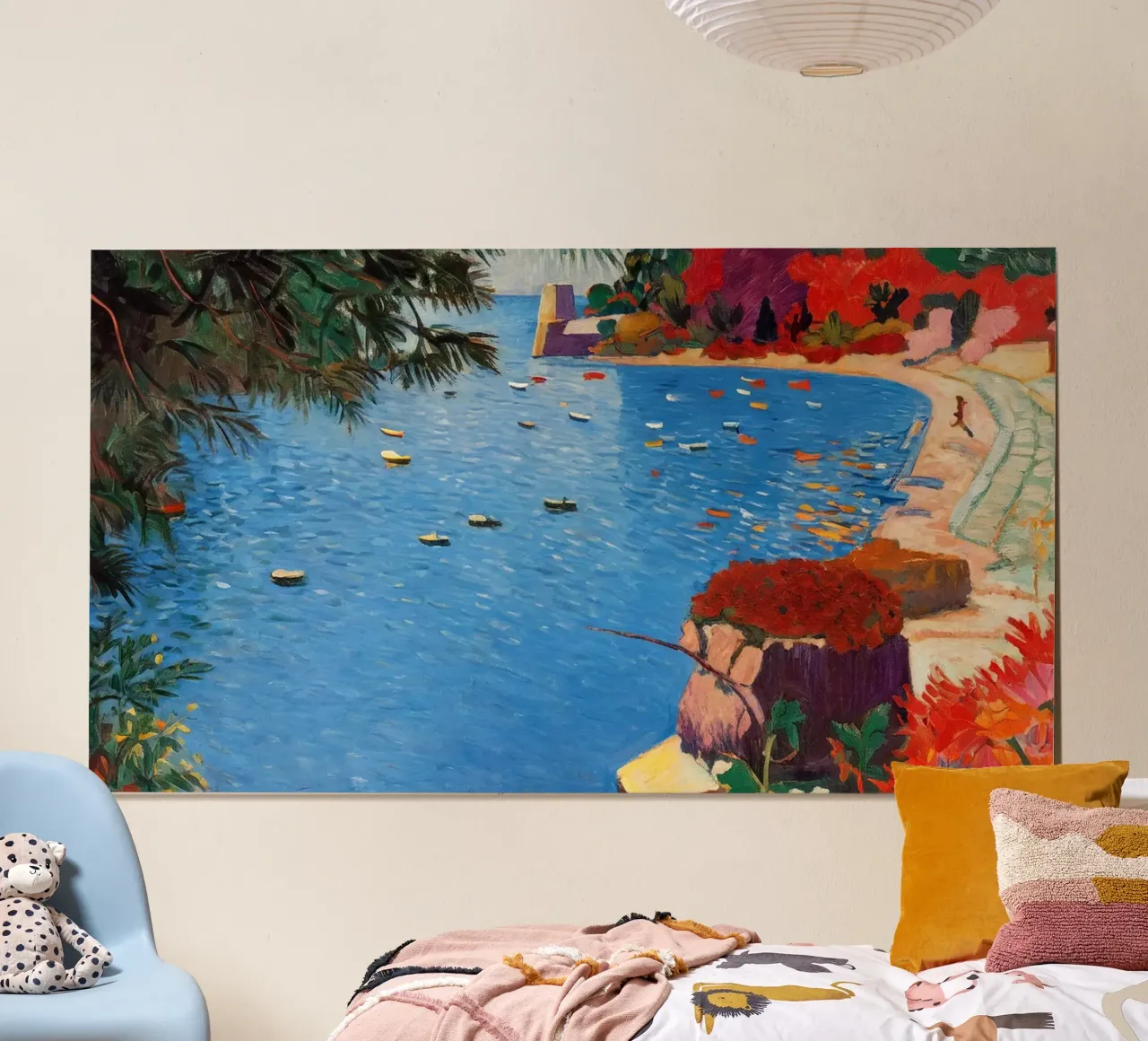 Côte d’Azur Memory poster con telaio in plastica da Studio Sori