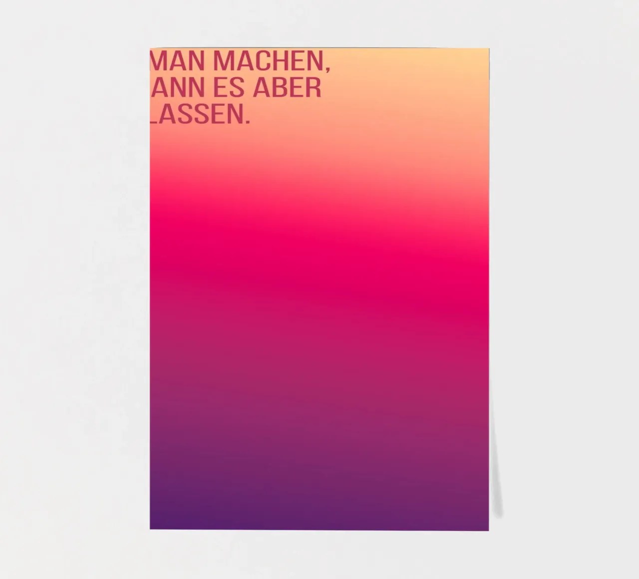 Gradient foglio adesivo da Flo Klein