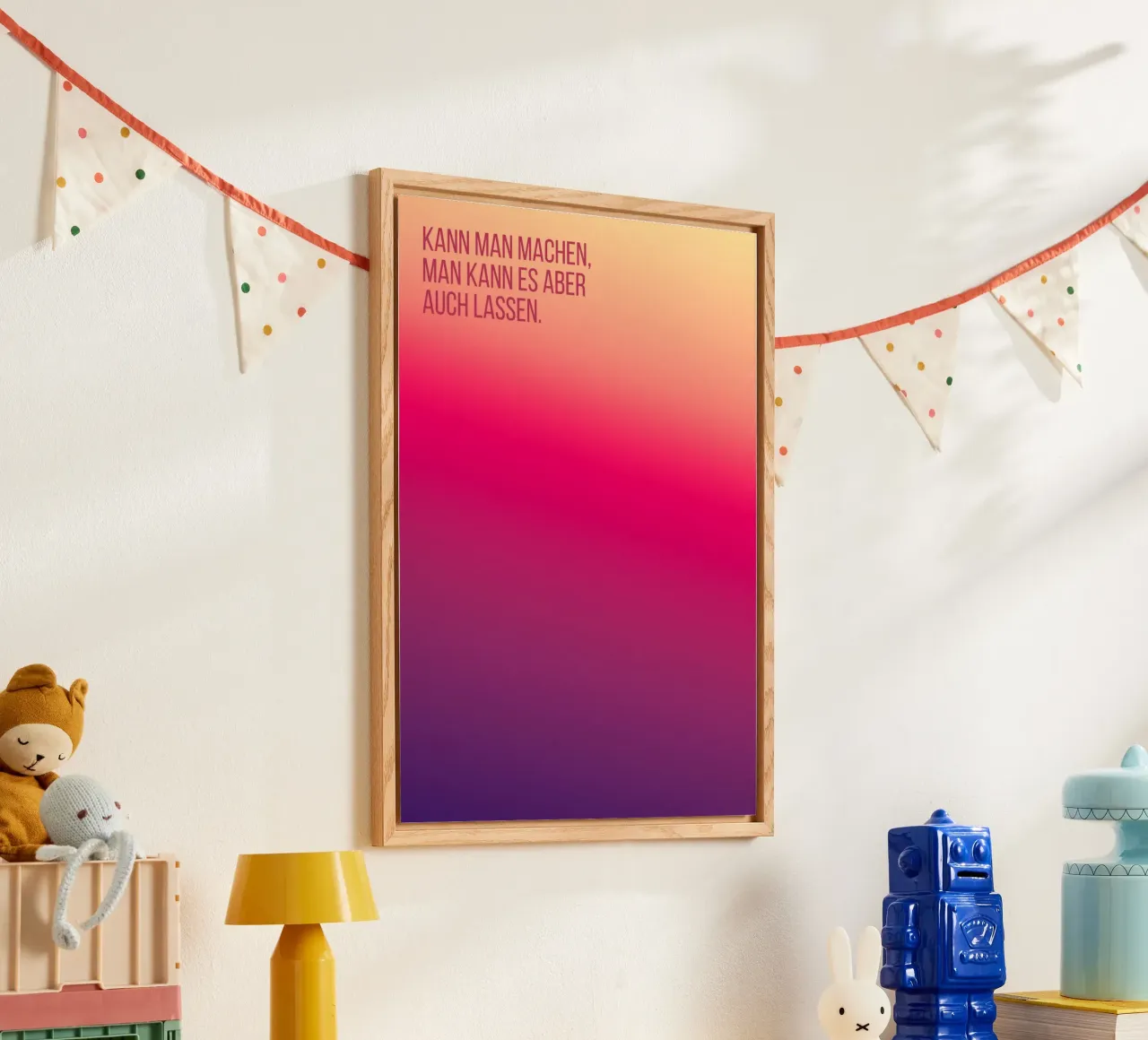 Gradient plexiglass con Cornice Artbox da Flo Klein