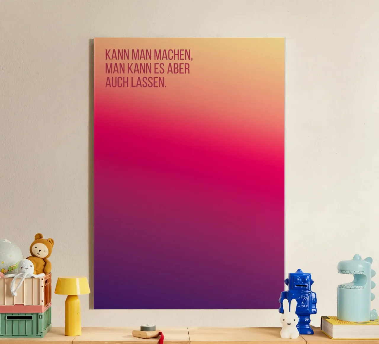 Gradient plexiglass con Cornice Artbox da Flo Klein