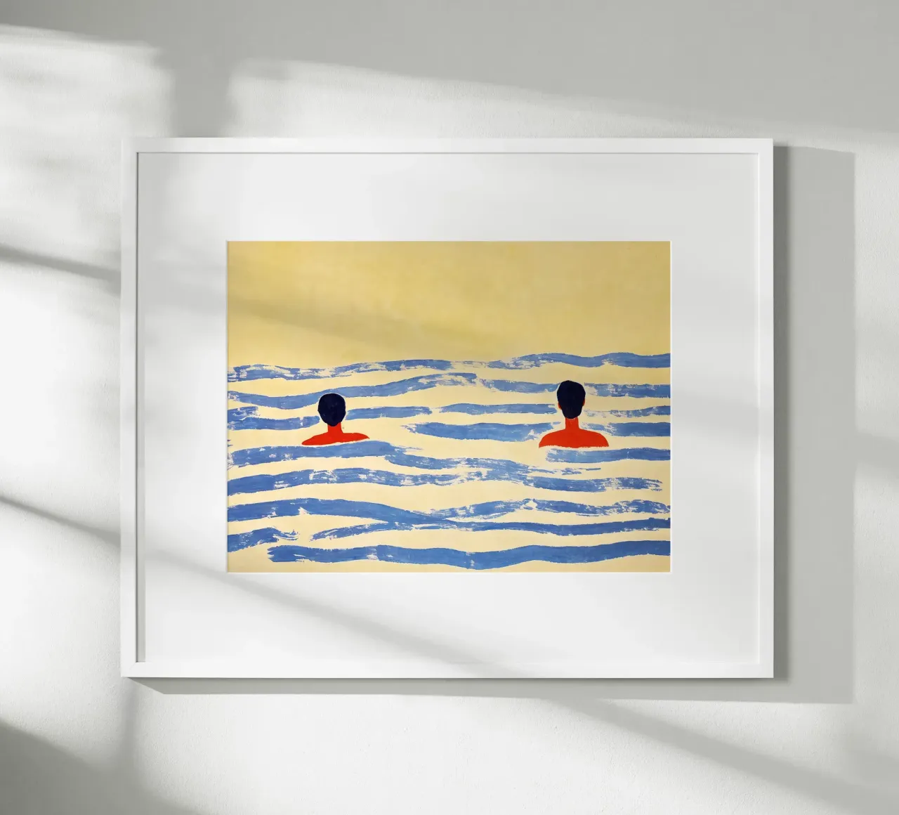 In the Sea of Calm poster con telaio in alluminio da Studio Sori