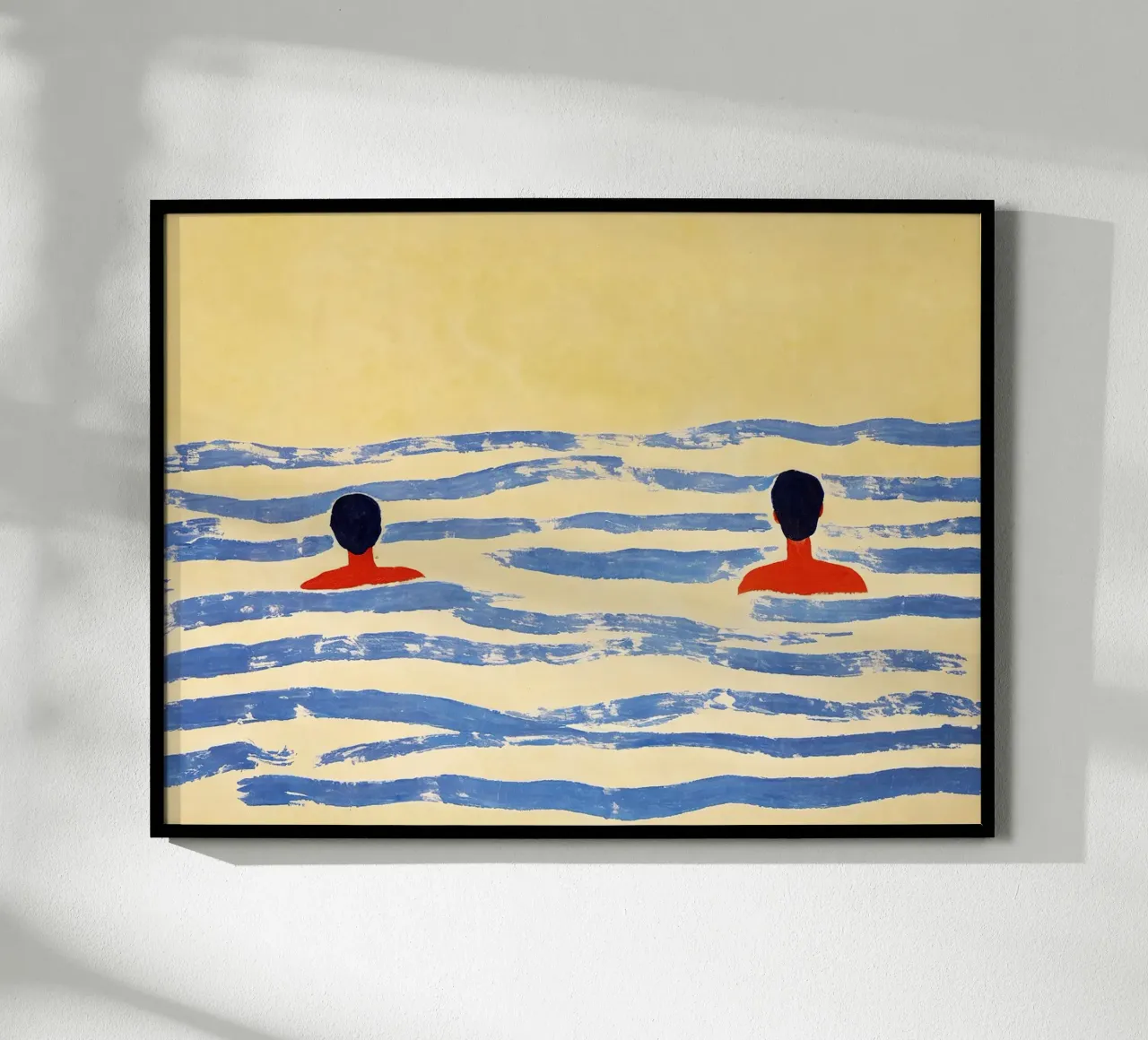 In the Sea of Calm poster con telaio in alluminio da Studio Sori