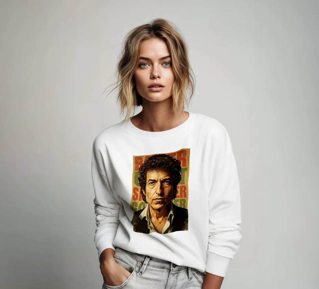 Vintage Bob Dylan sweatshirt by Lembayung art