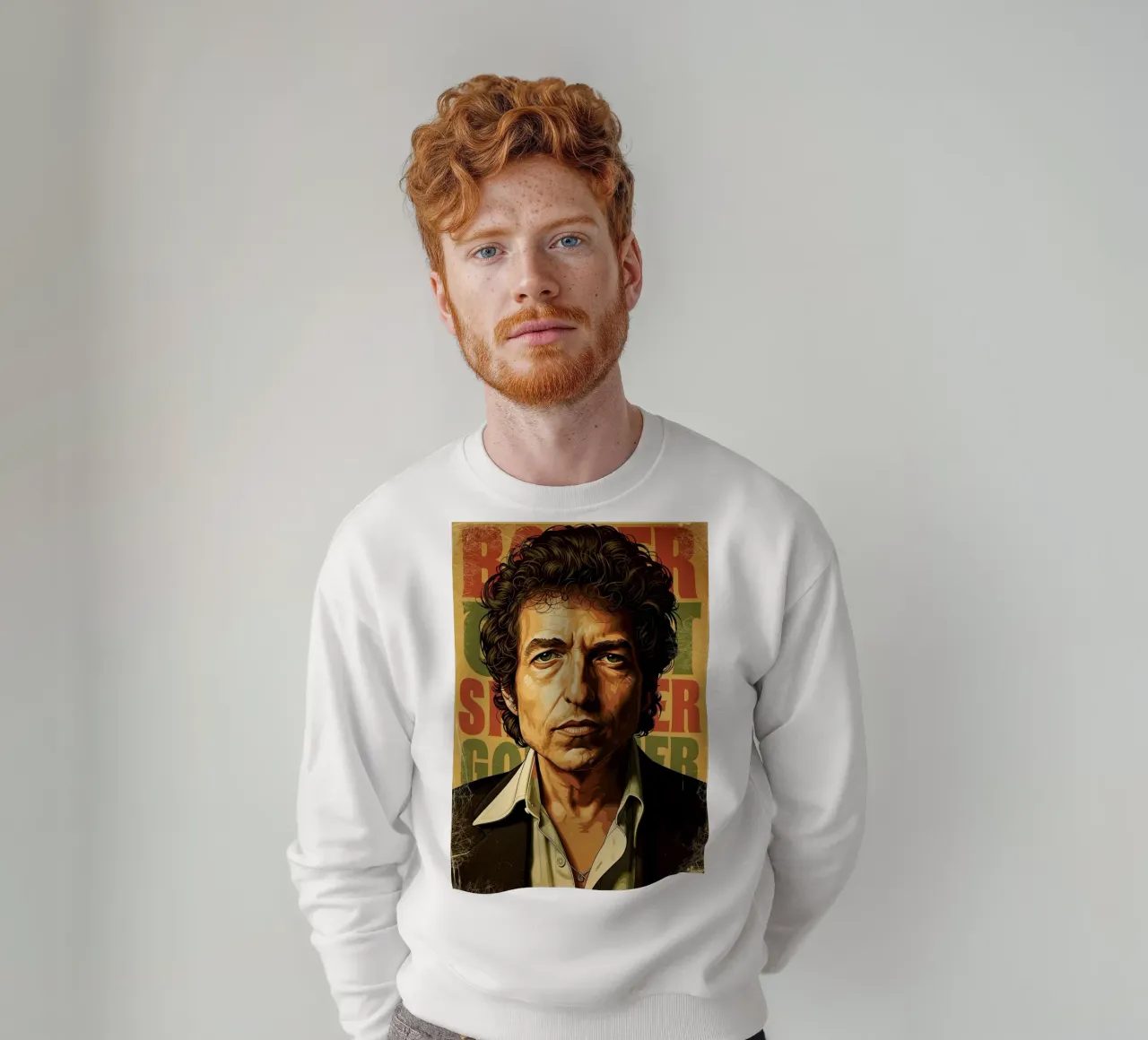 Vintage Bob Dylan sweatshirt by Lembayung art