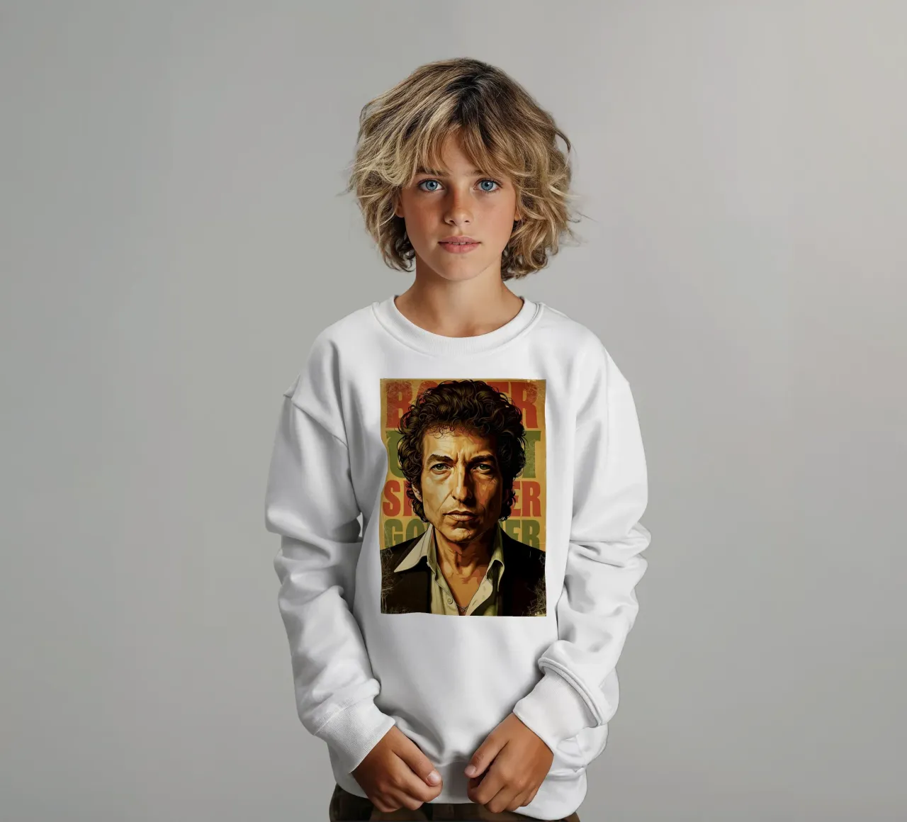 Bob Dylan d'epoca felpa bambino da Lembayung art