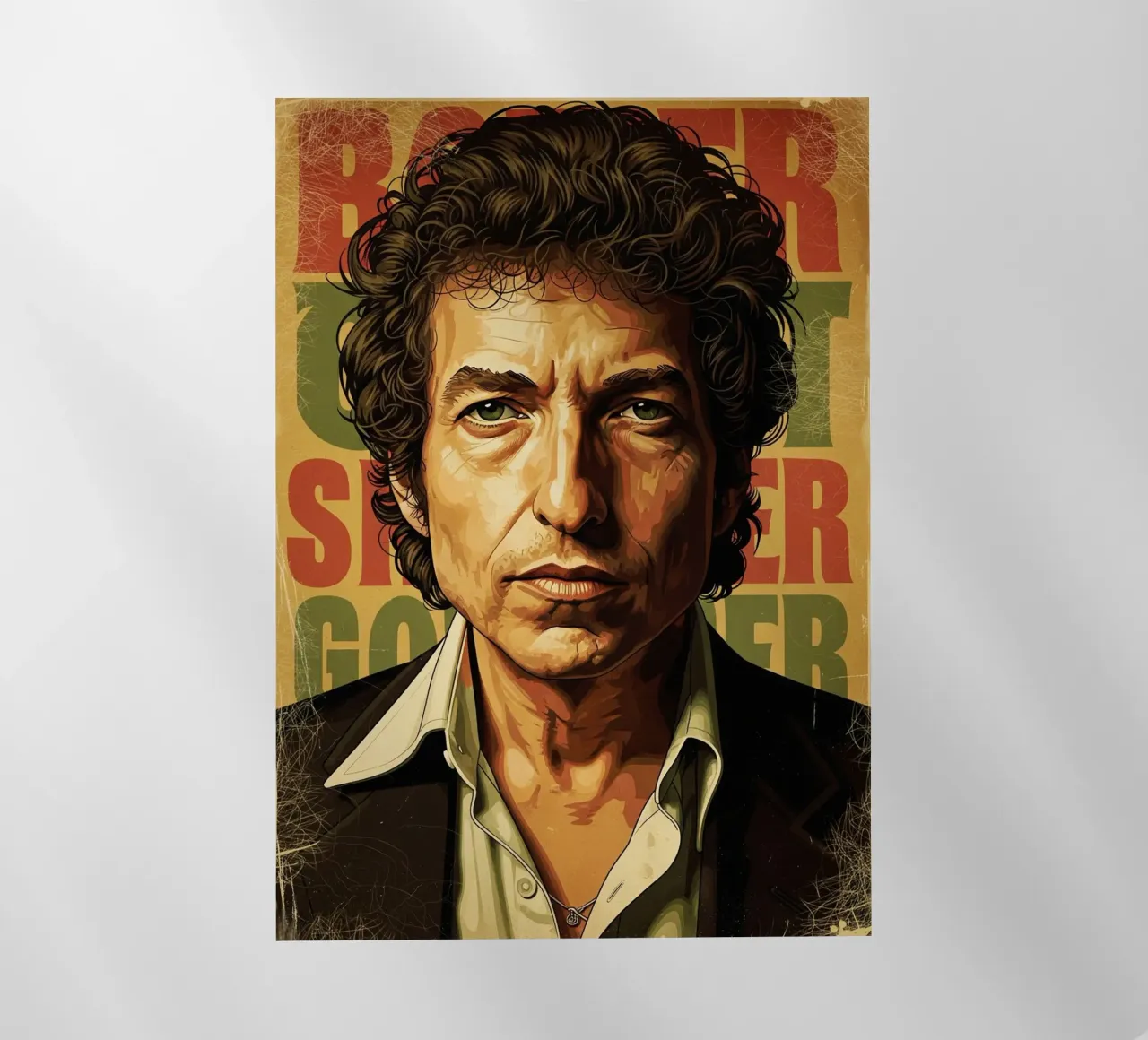 Bob Dylan d'epoca pellicola backlit da Lembayung art