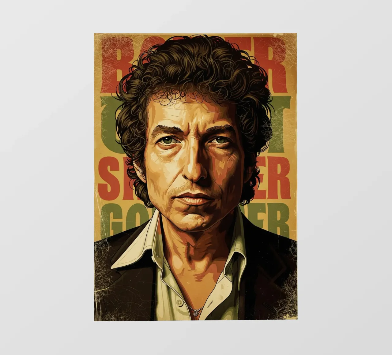 Bob Dylan d'epoca pellicola backlit da Lembayung art