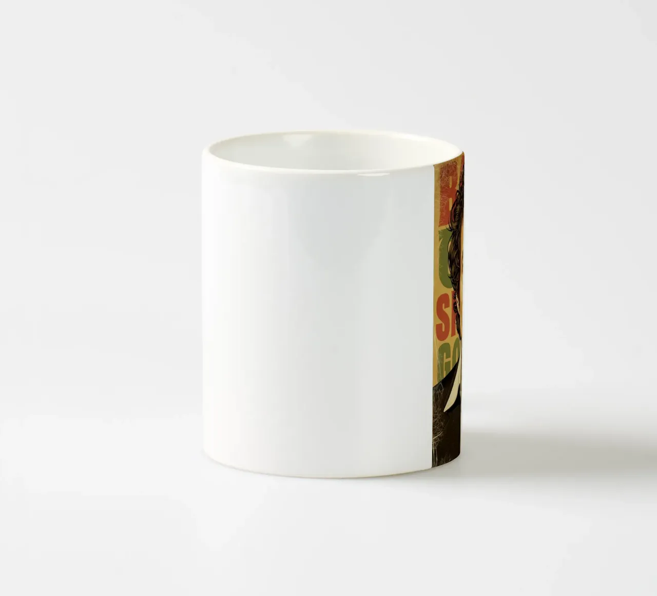 Bob Dylan d'epoca tazza in ceramica da Lembayung art