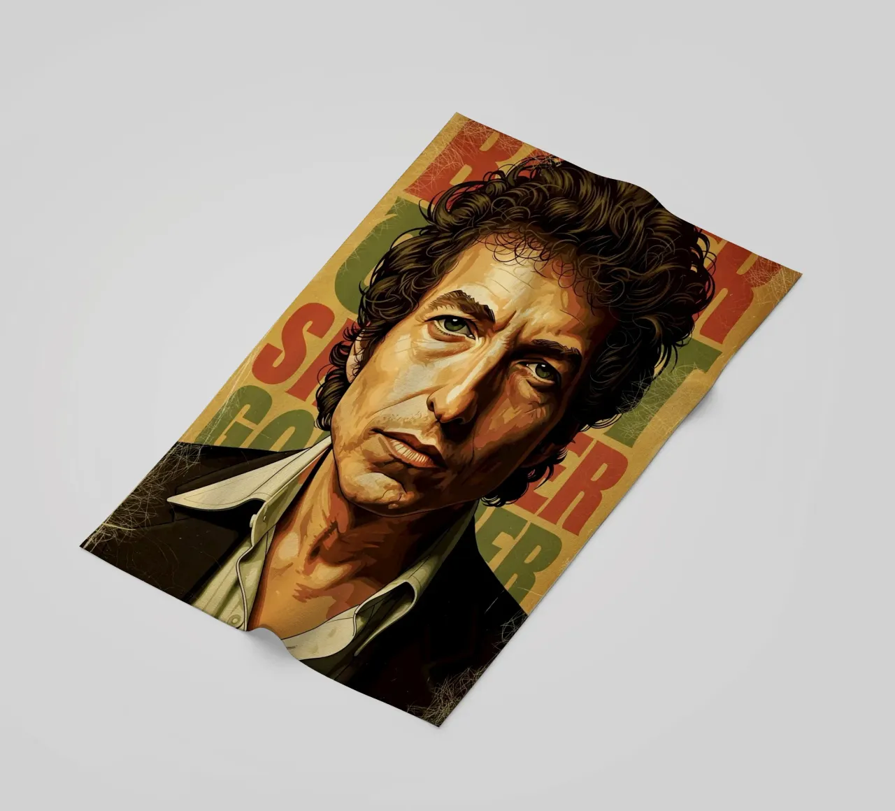Bob Dylan d'epoca telo mare da Lembayung art