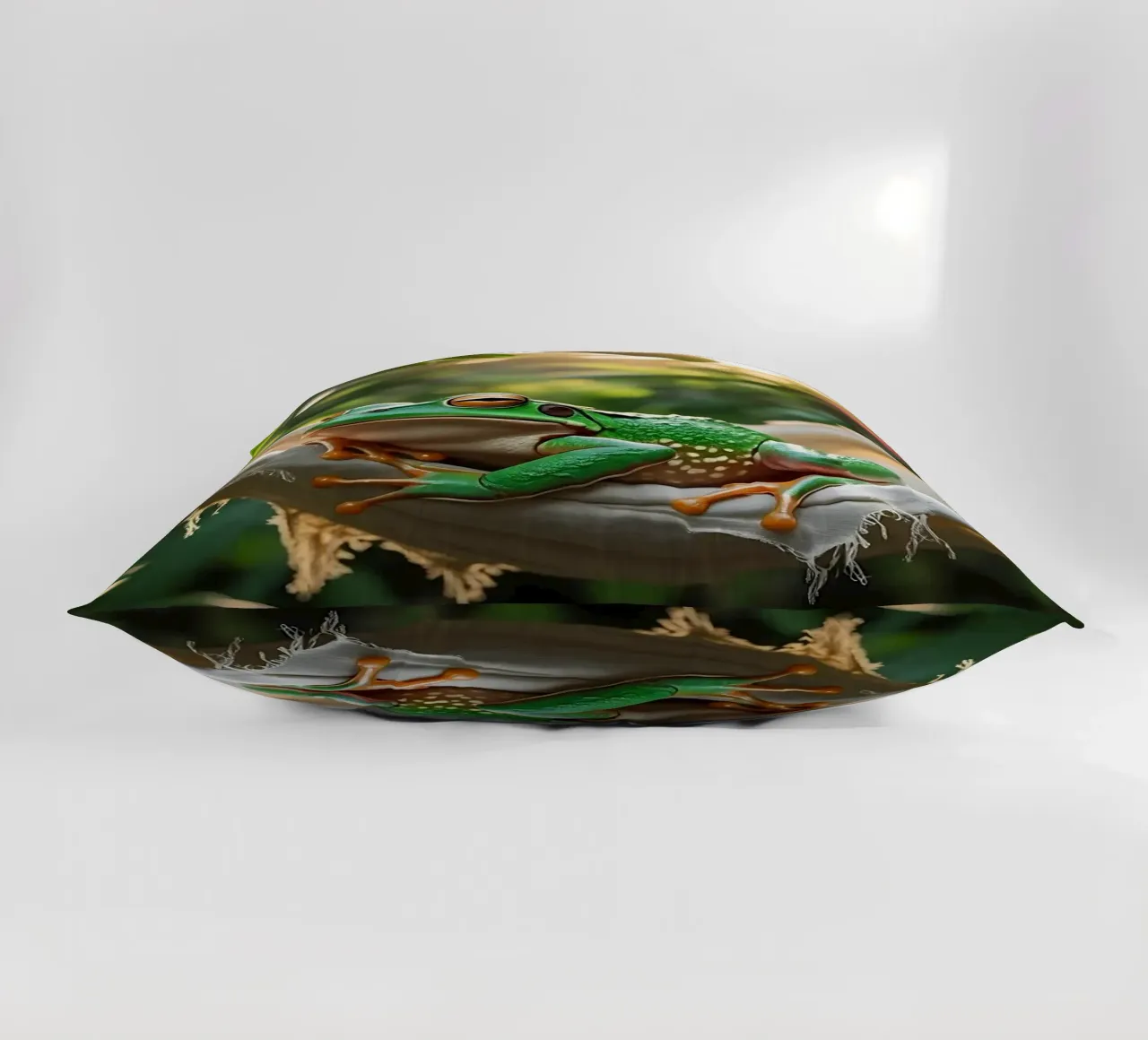 🌺🐸Tree frog | Summer mode: on! (2) decorative cushion by Trinkets NL Design Studio