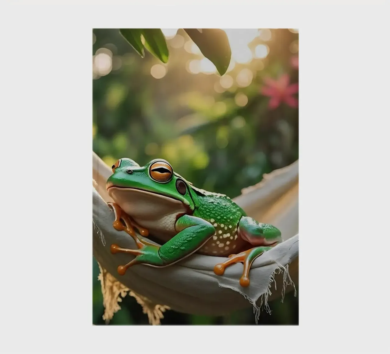 🌺🐸Tree frog | Summer mode: on! (2) notebook by Trinkets NL Design Studio