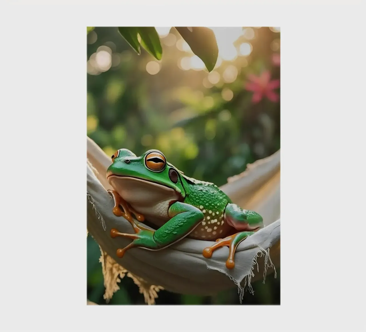 🌺🐸Tree frog | Summer mode: on! (2) notebook by Trinkets NL Design Studio