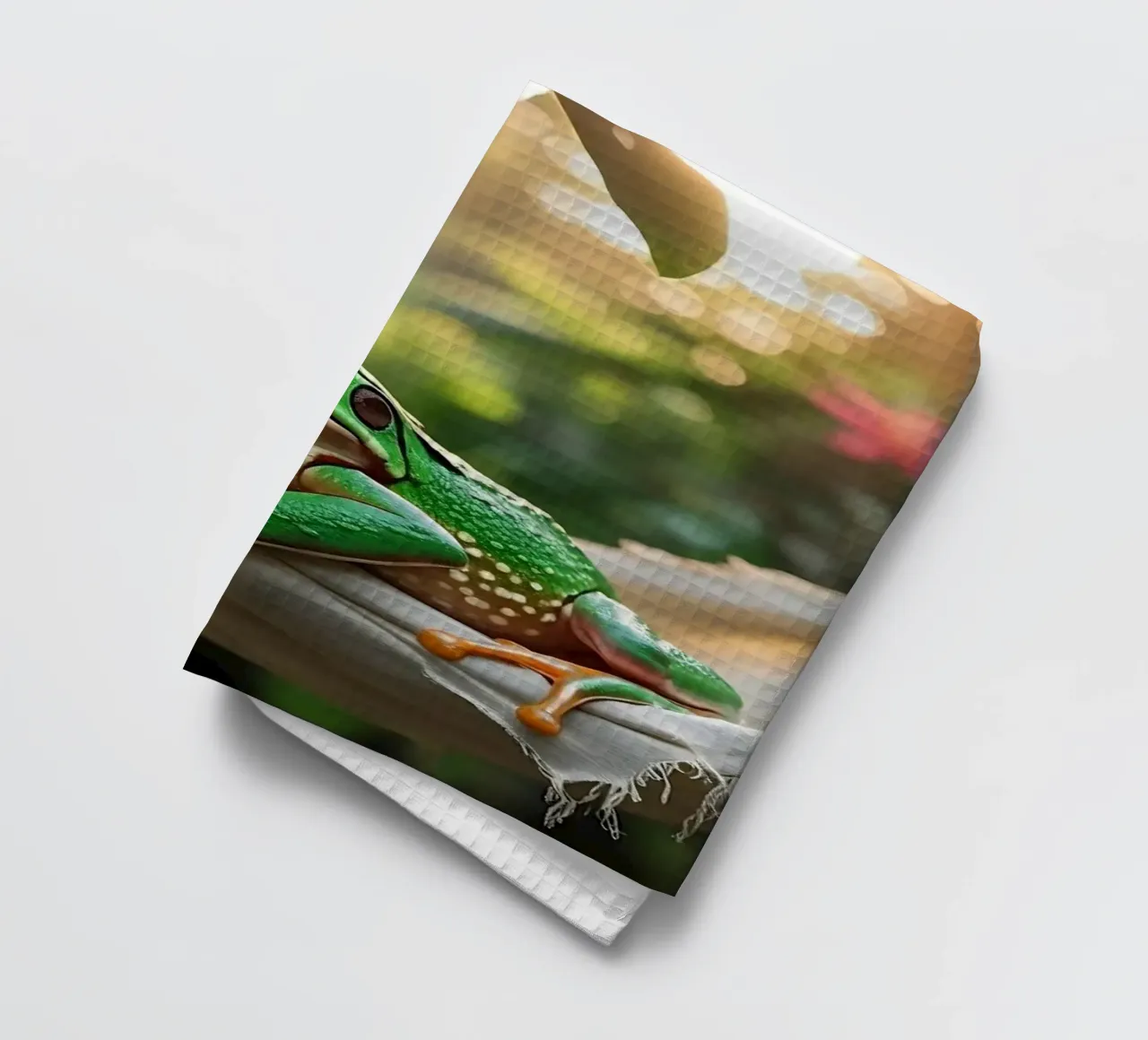 🌺🐸Tree frog | Summer mode : on ! (2) torchon de Trinkets NL Design Studio