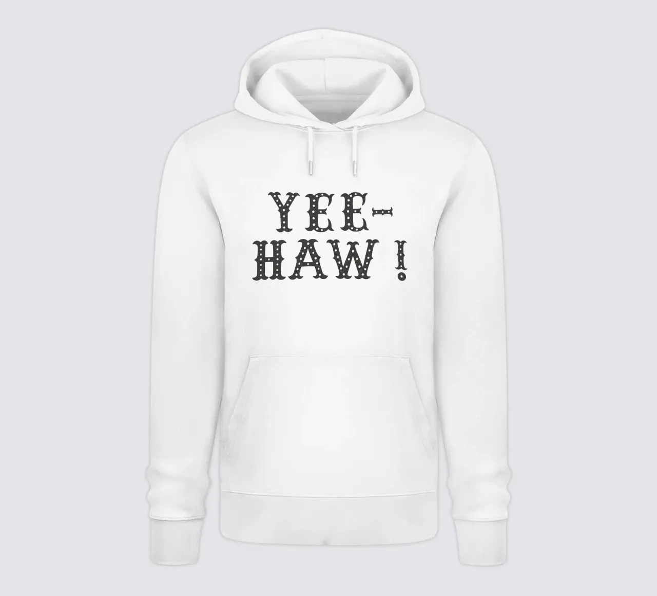 YEE-HAW! – Minimal Western Print felpa con cappuccio da Vivdesign