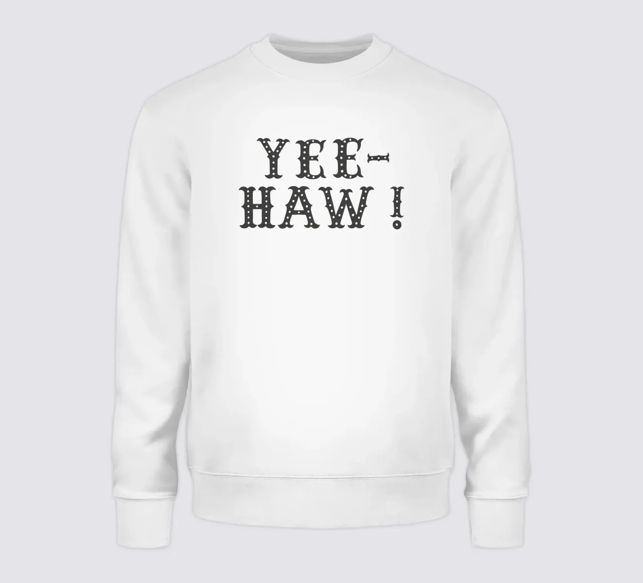YEE-HAW! – Minimal Western Print felpa da Vivdesign