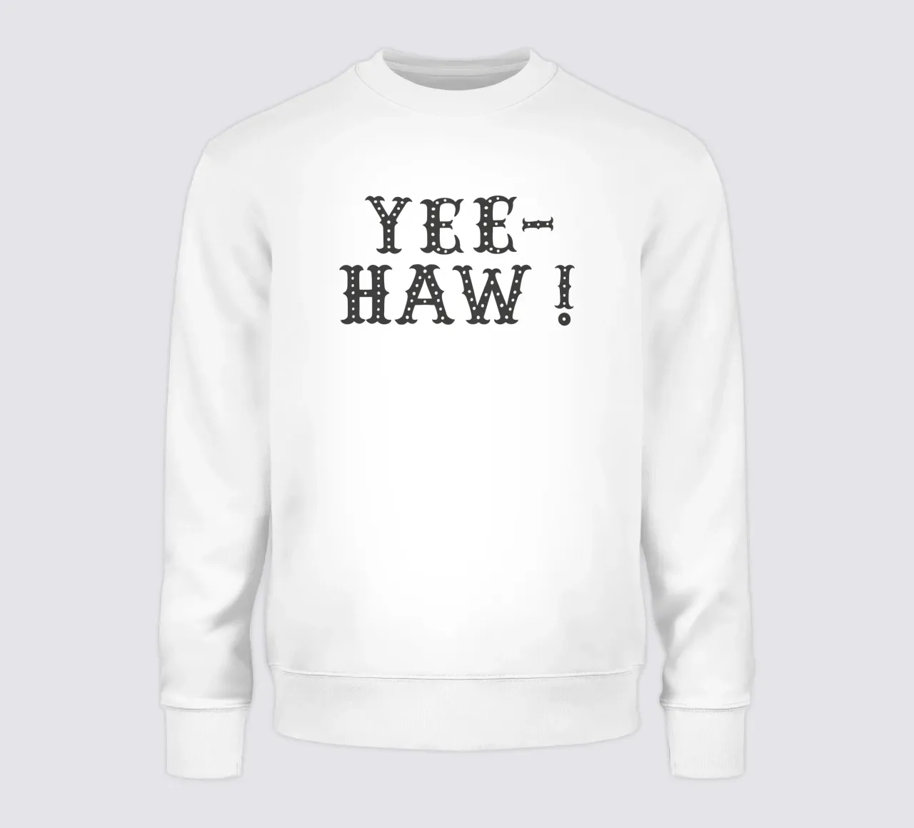 YEE-HAW! – Minimal Western Print felpa da Vivdesign