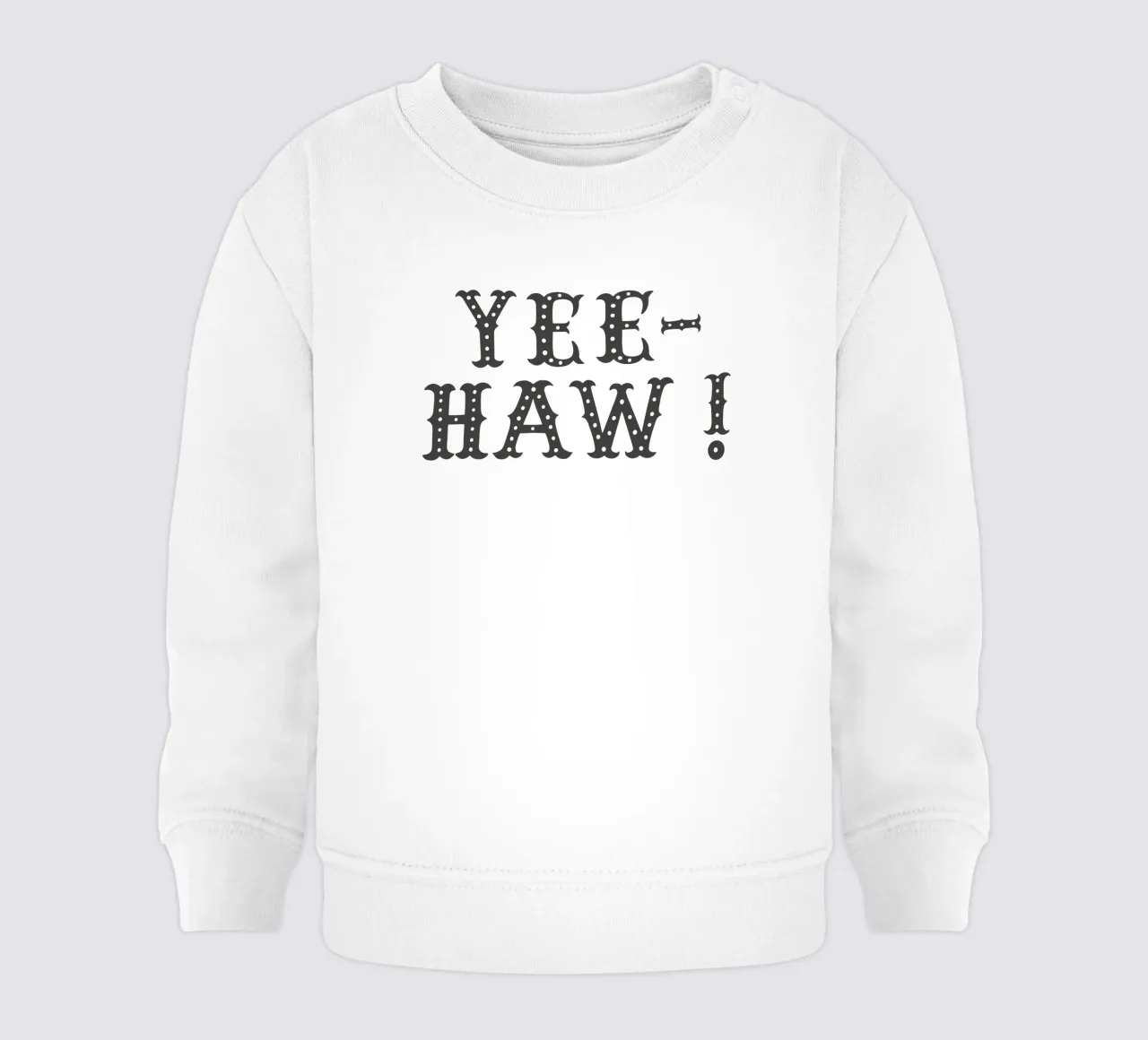 YEE-HAW! – Minimal Western Print felpa neonato da Vivdesign