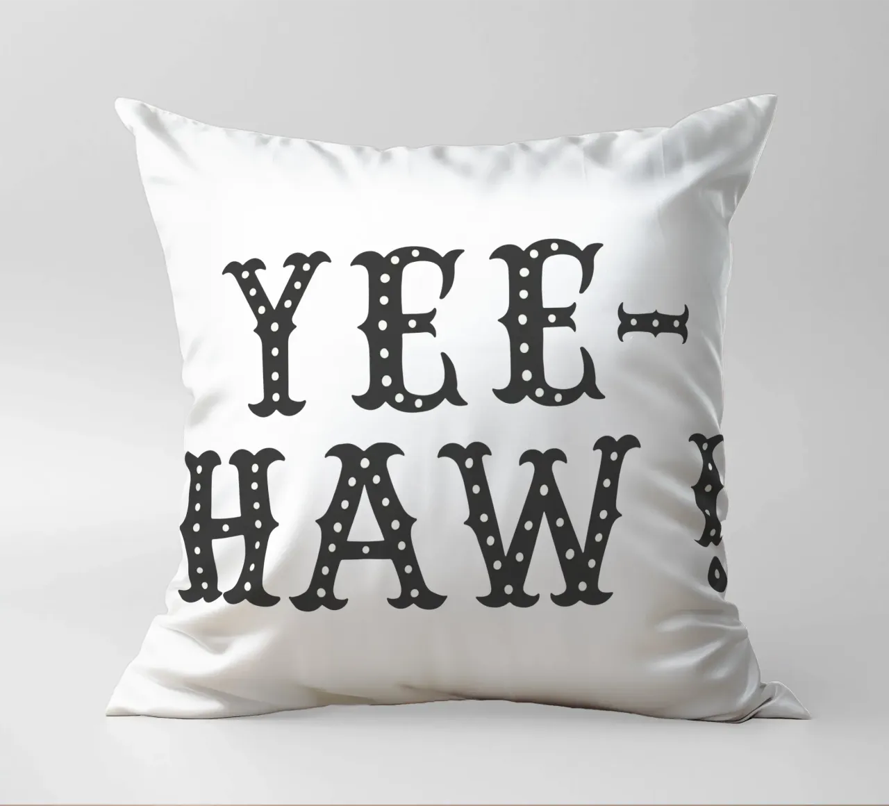 YEE-HAW! – Minimal Western Print cuscino da Vivdesign