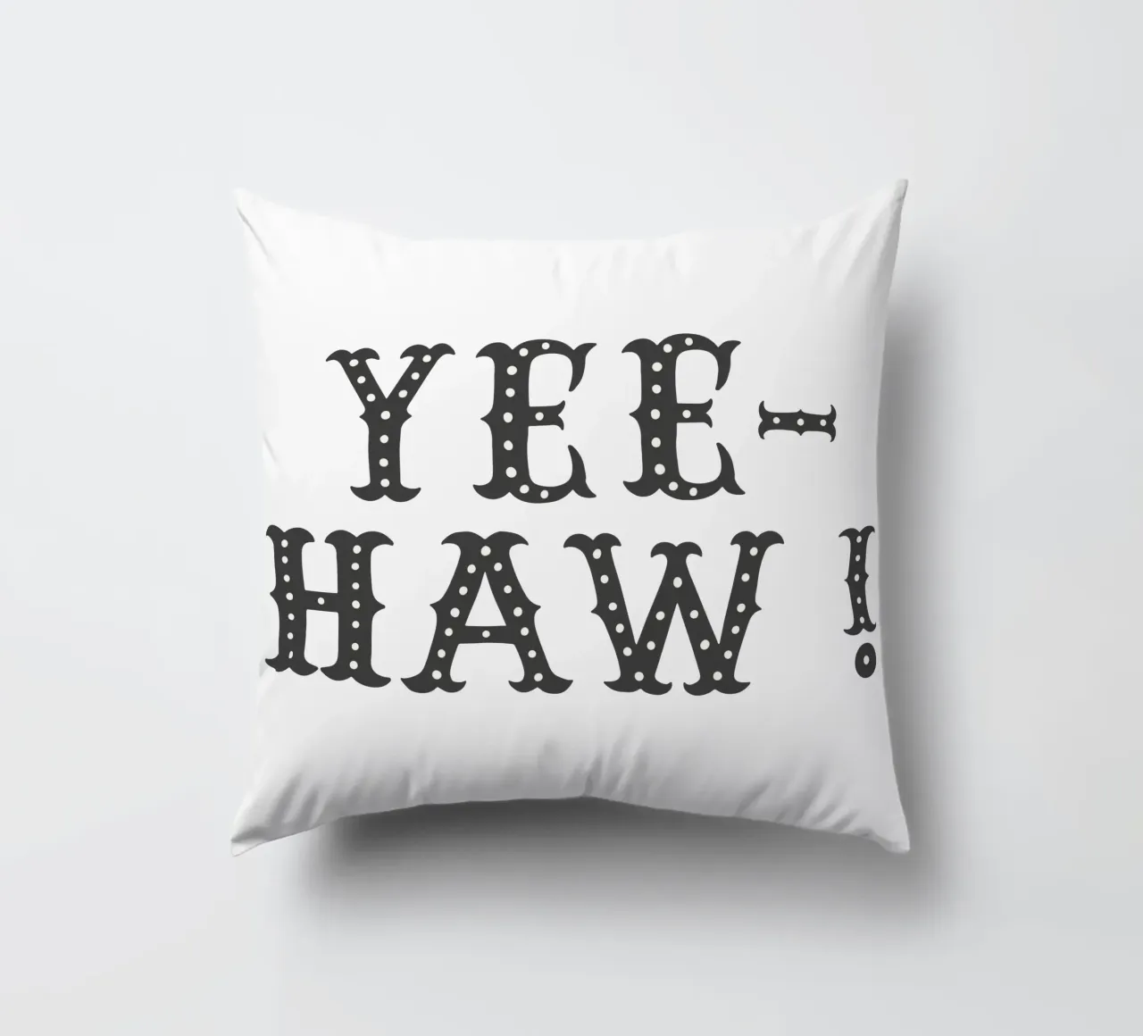 YEE-HAW! – Minimal Western Print cuscino da Vivdesign