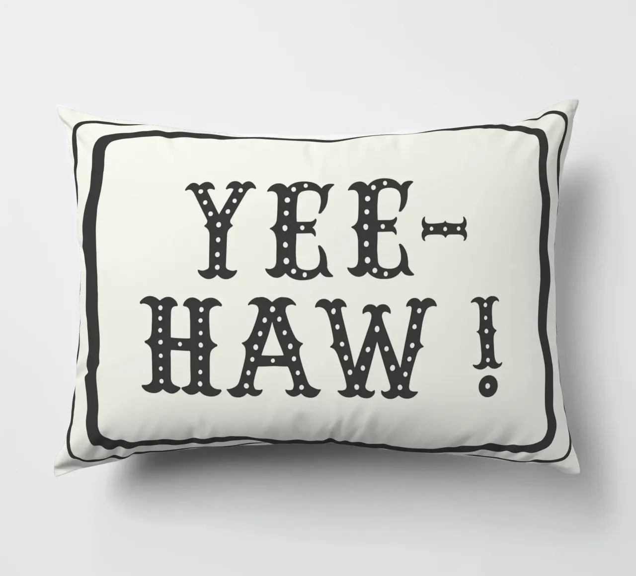 YEE-HAW! – Minimal Western Print cuscino da Vivdesign