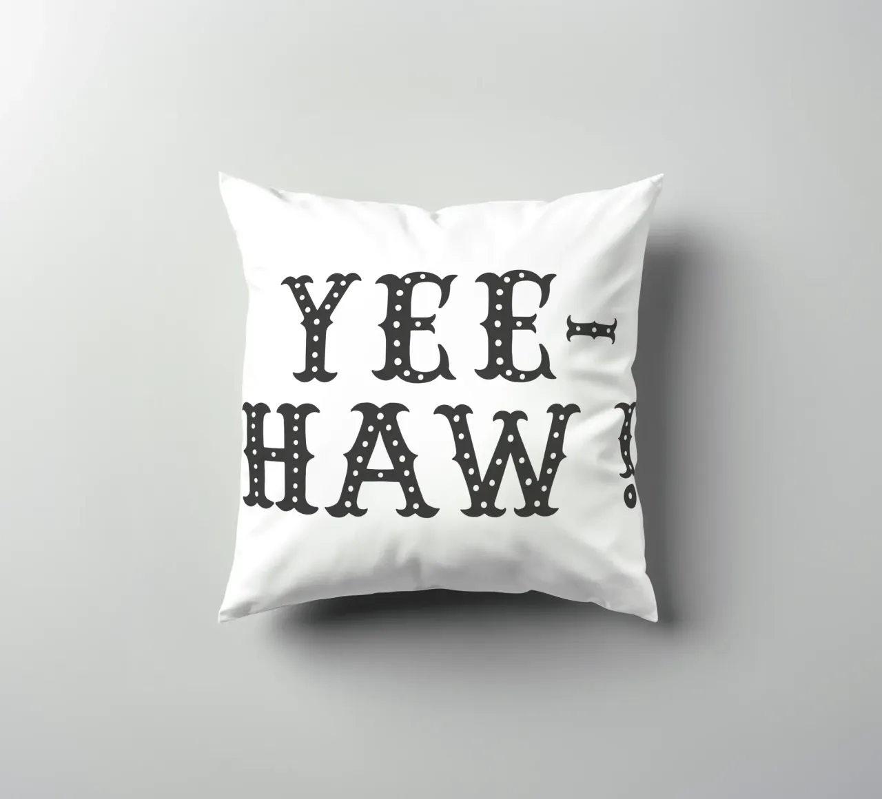 YEE-HAW! – Minimal Western Print cuscino da Vivdesign