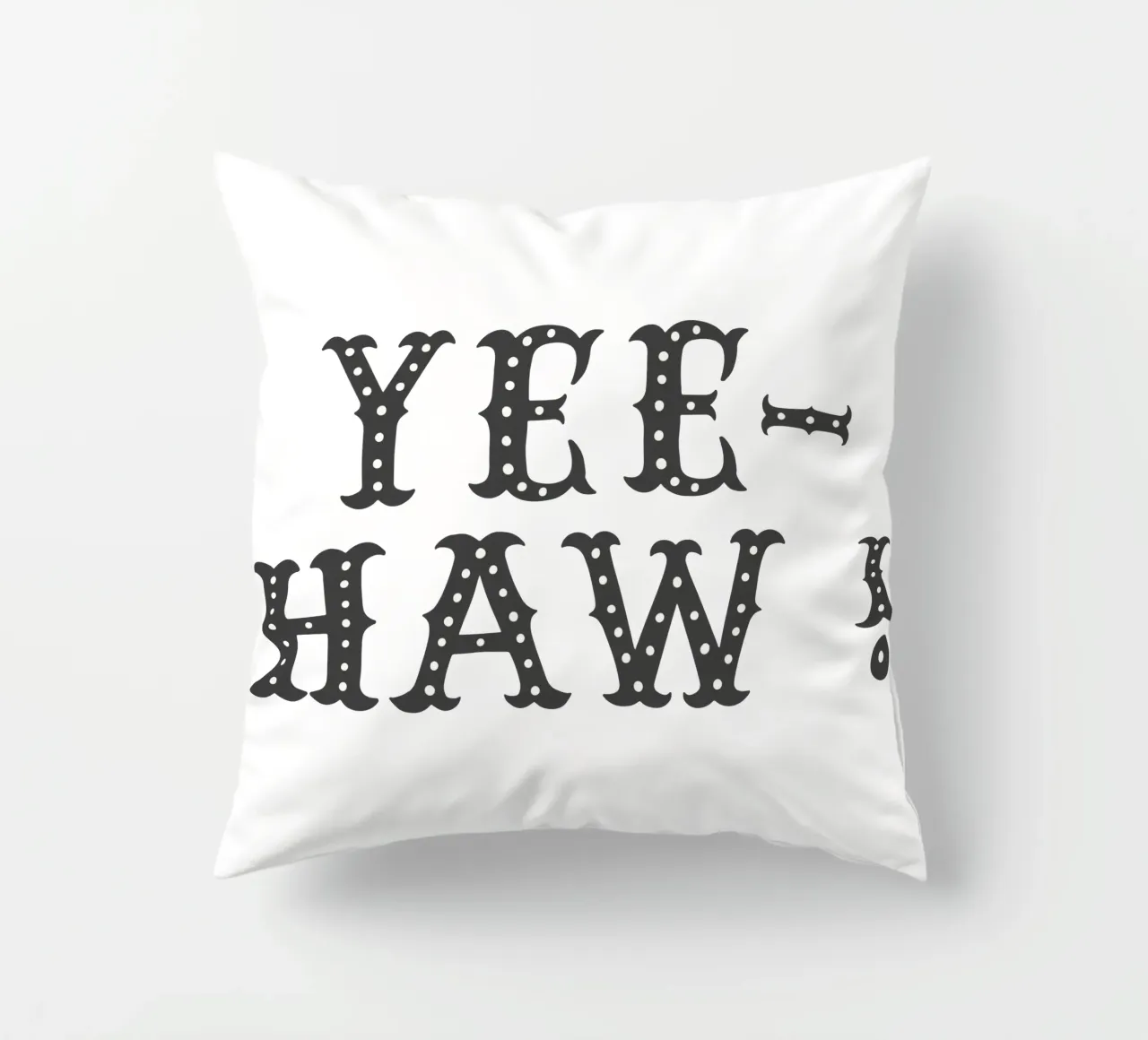 YEE-HAW! – Minimal Western Print cuscino da Vivdesign