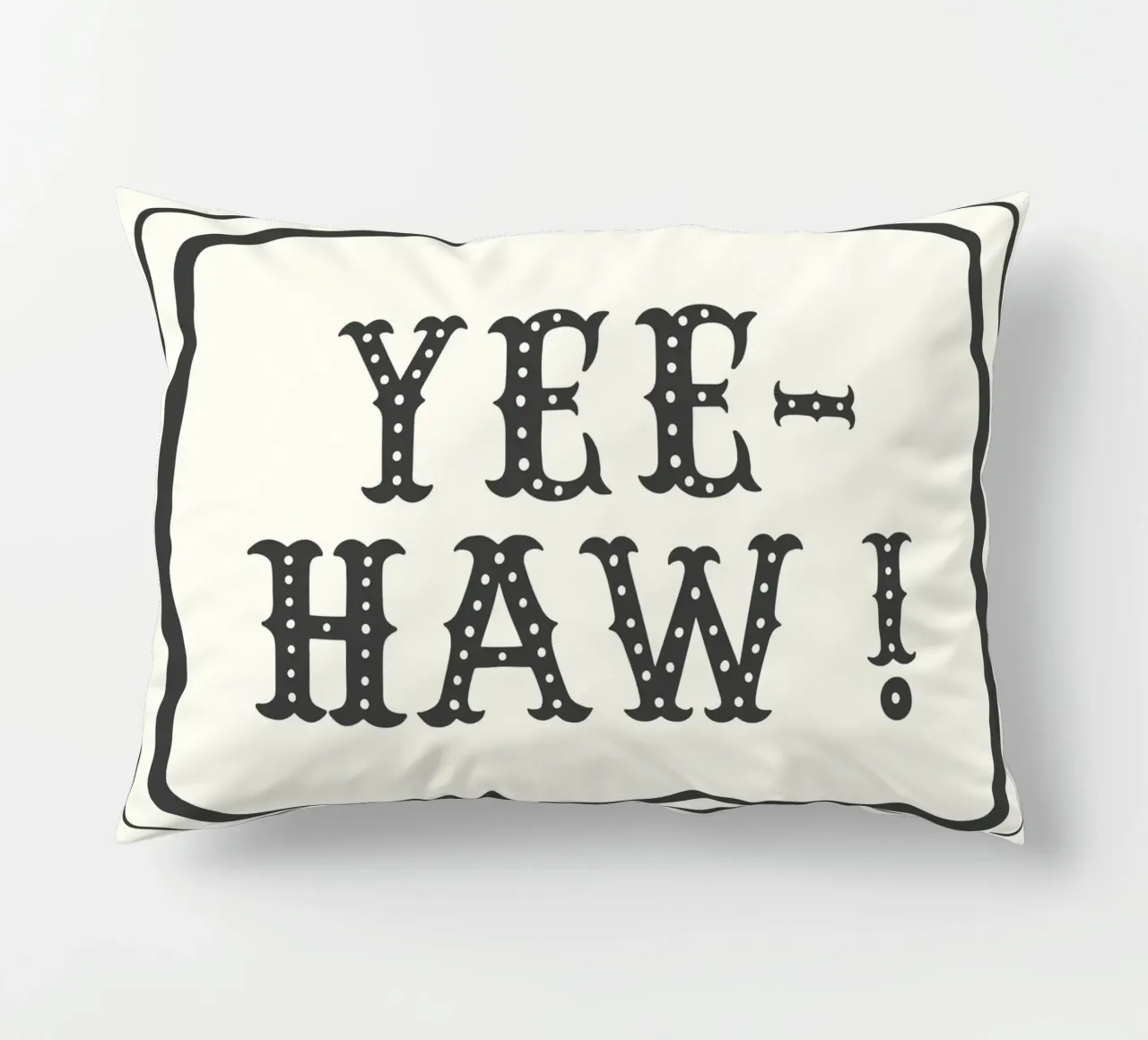 YEE-HAW! – Minimal Western Print cuscino da Vivdesign