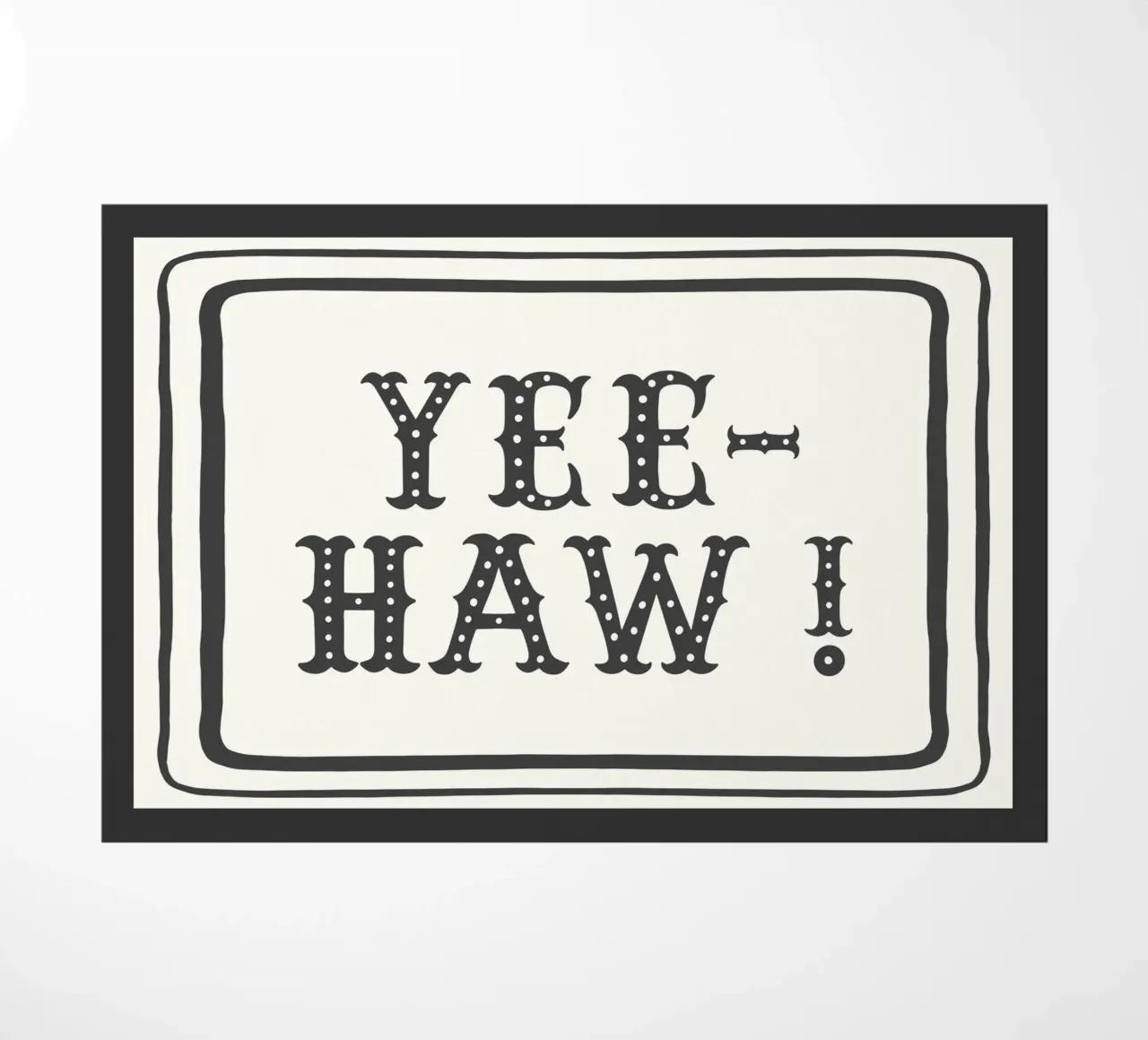 YEE-HAW! – Minimal Western Print zerbino da Vivdesign