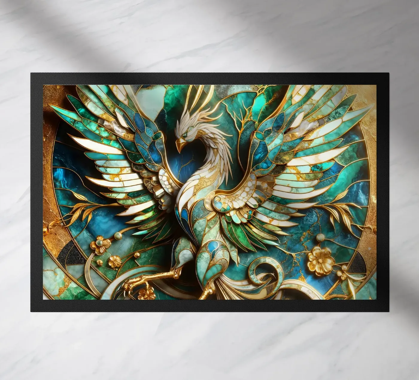 Abstract Phoenix Kintsugi zerbino da Pixaverse