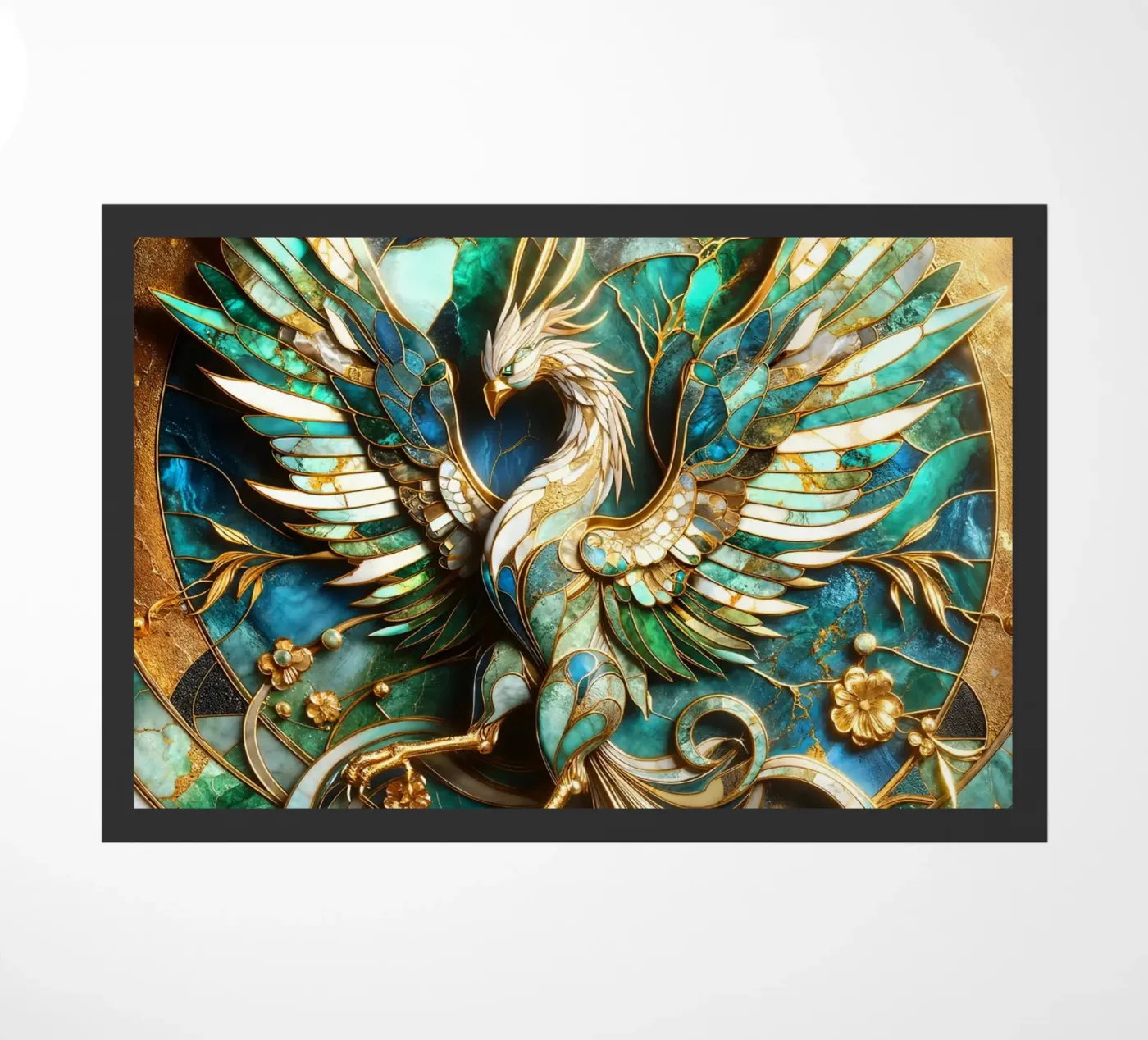 Abstract Phoenix Kintsugi zerbino da Pixaverse