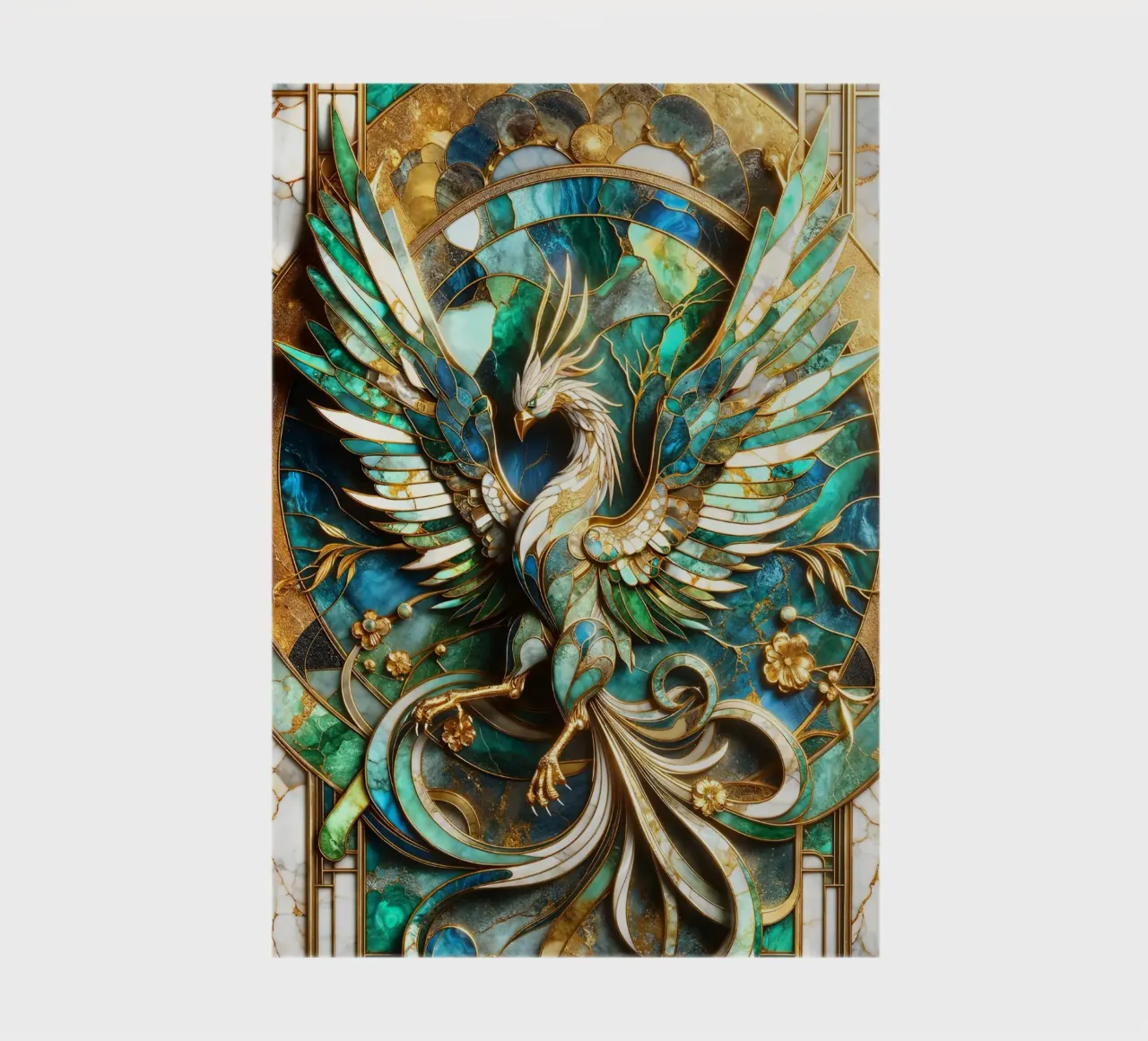 Abstract Phoenix Kintsugi diario da Pixaverse