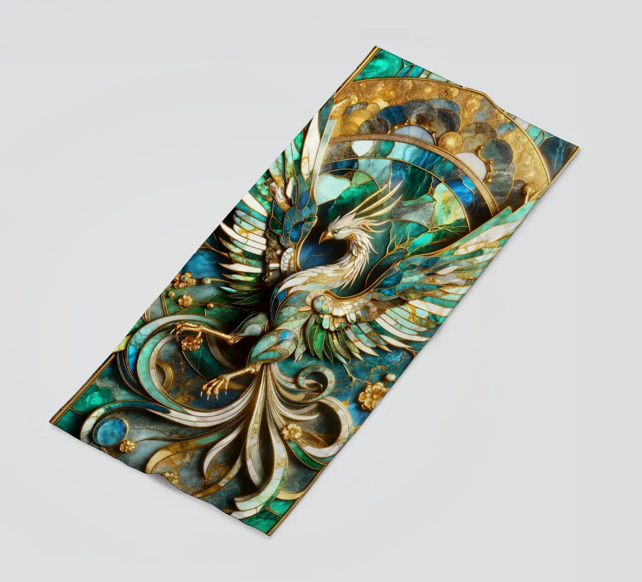 Abstract Phoenix Kintsugi telo mare da Pixaverse