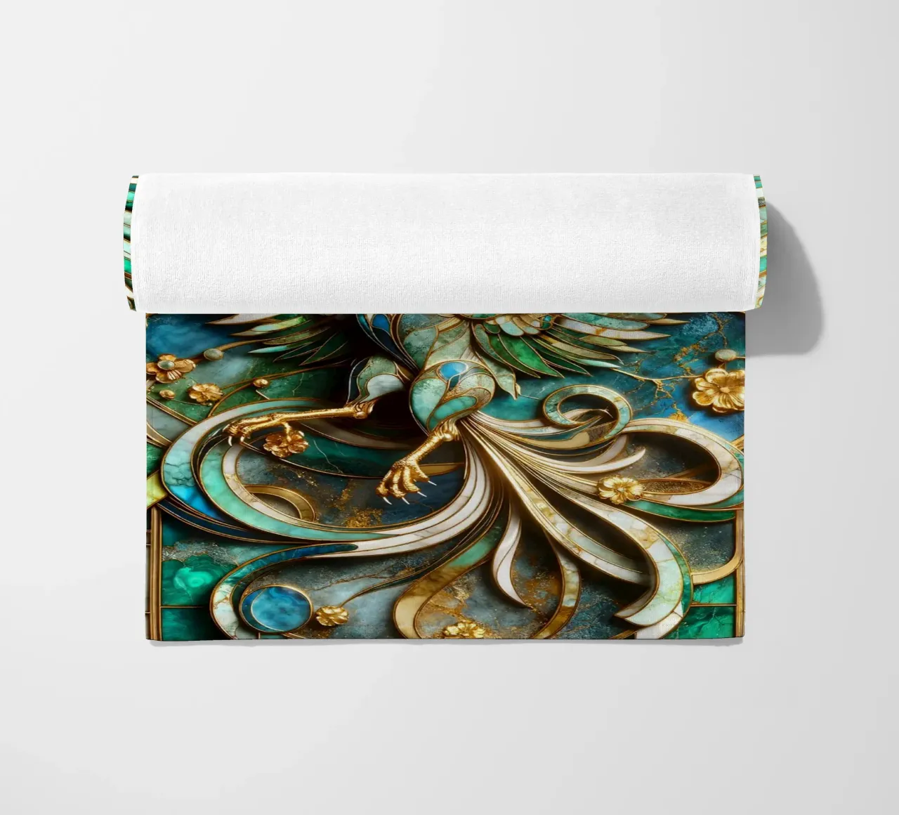 Abstract Phoenix Kintsugi telo mare da Pixaverse