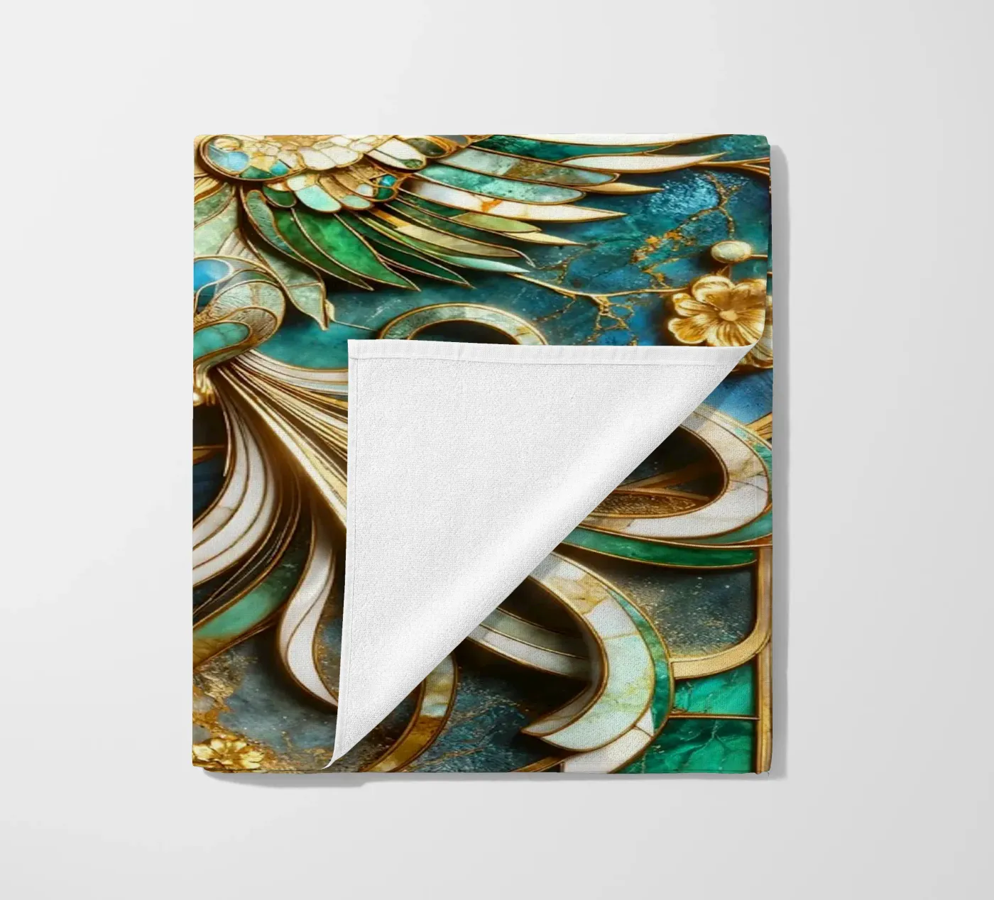 Abstract Phoenix Kintsugi telo mare da Pixaverse