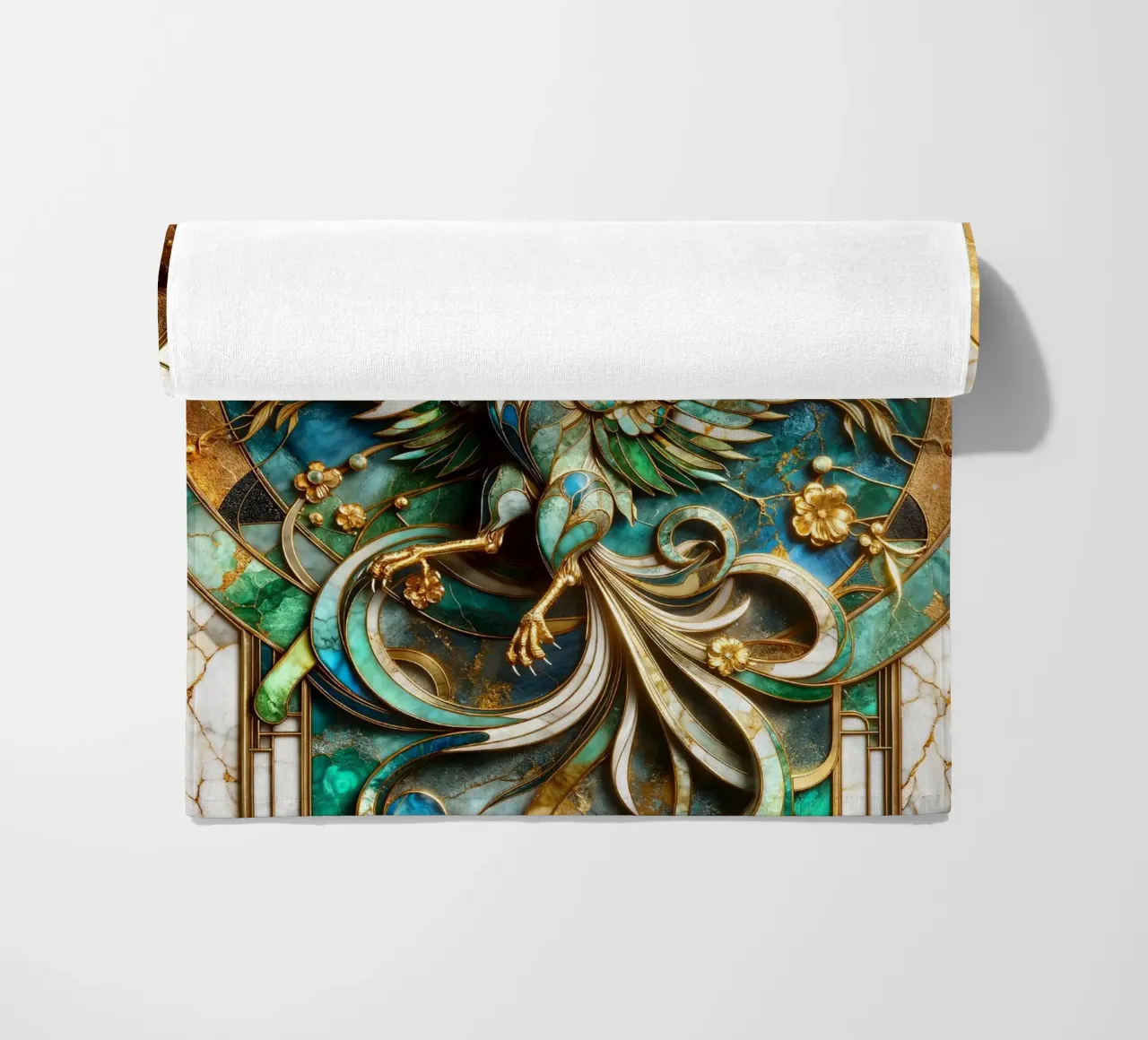 Abstract Phoenix Kintsugi telo mare da Pixaverse