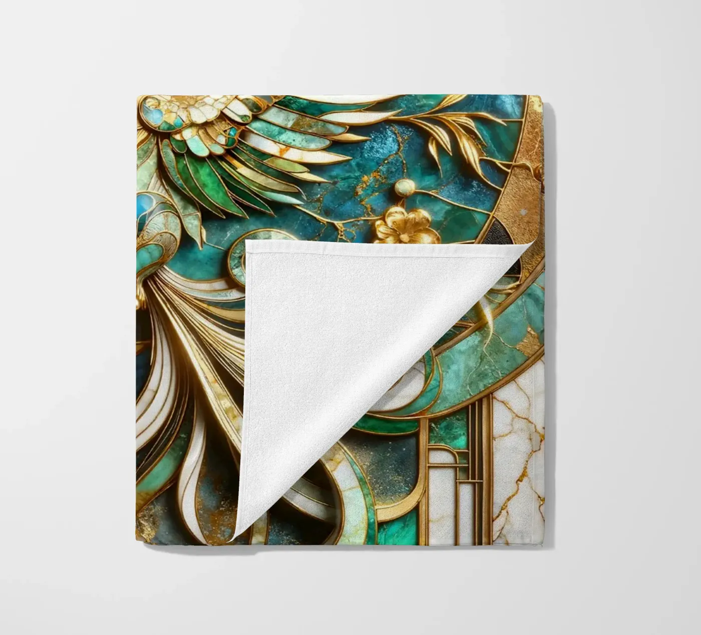 Abstract Phoenix Kintsugi telo mare da Pixaverse